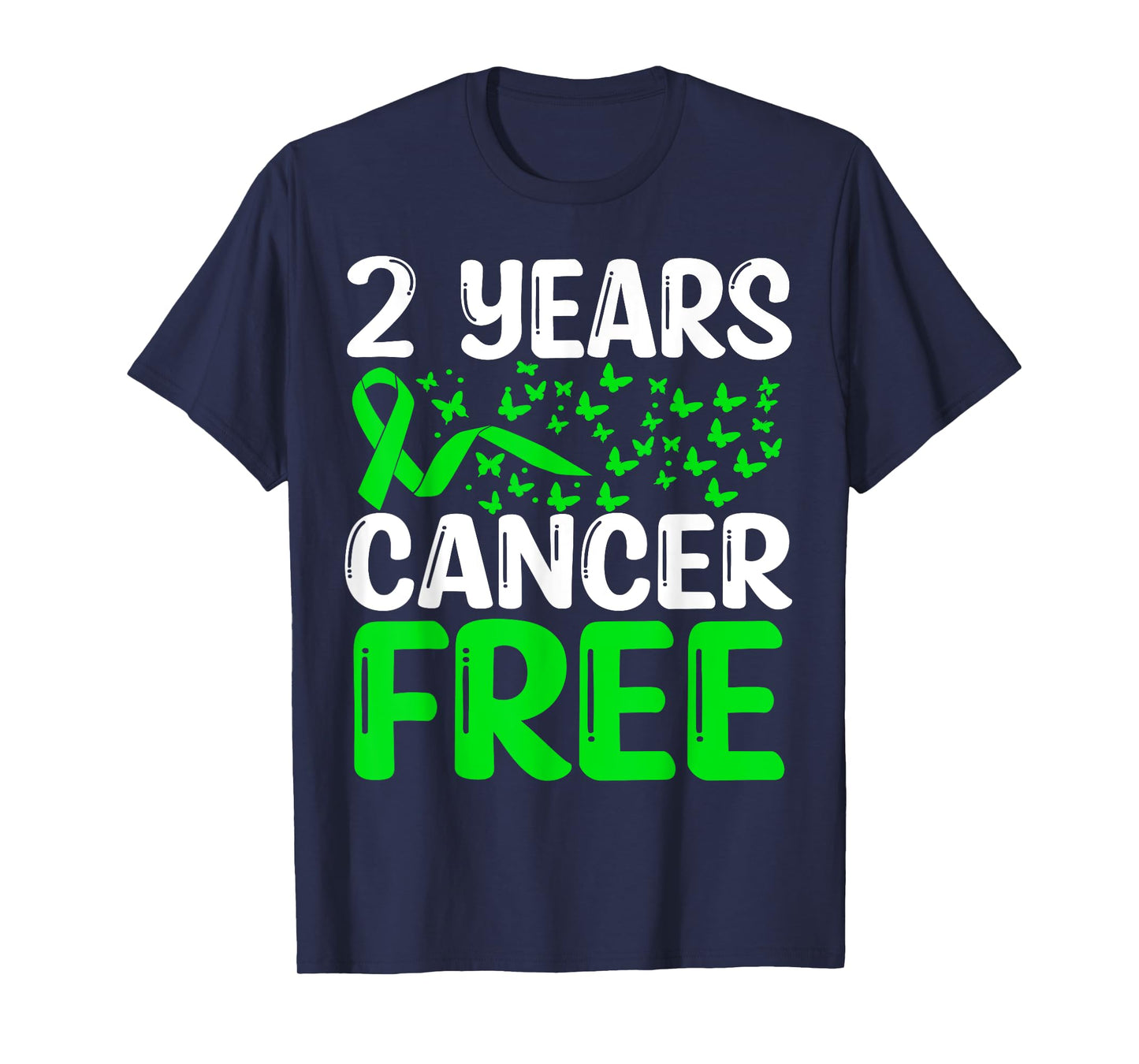 2 Years Lymphoma Cancer Free Cancer Survivor Awareness T-Shirt