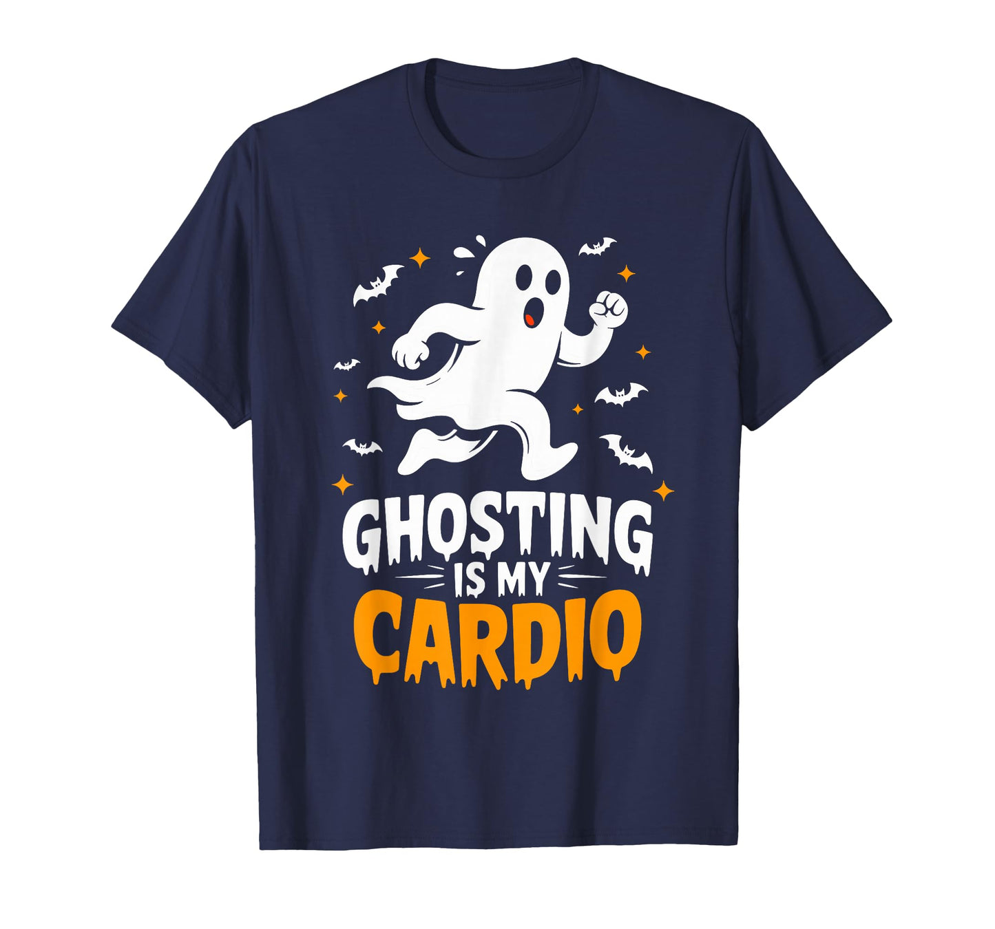 Ghosting is My Cardio Humor Costume Funny Halloween Ghost T-Shirt