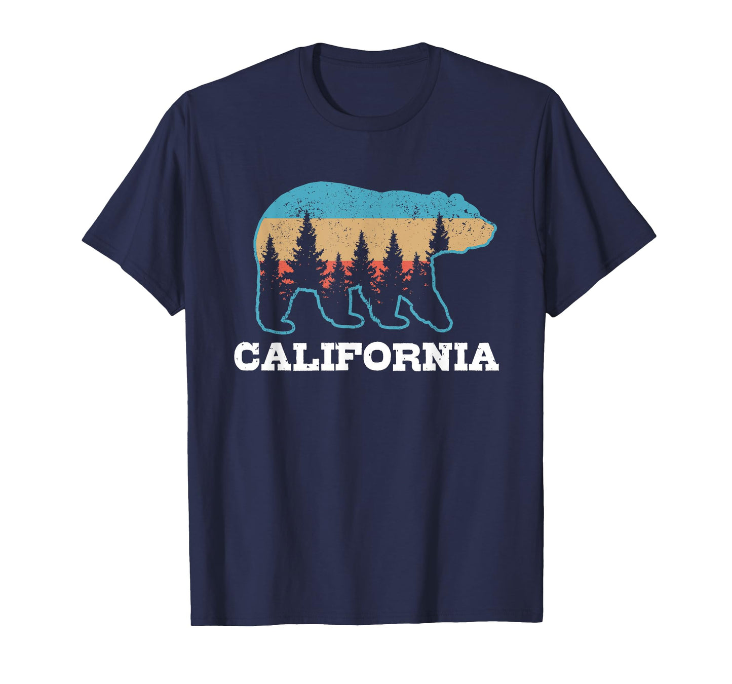 Vintage California Retro Bear Grizzly Nature Souvenir T-Shirt
