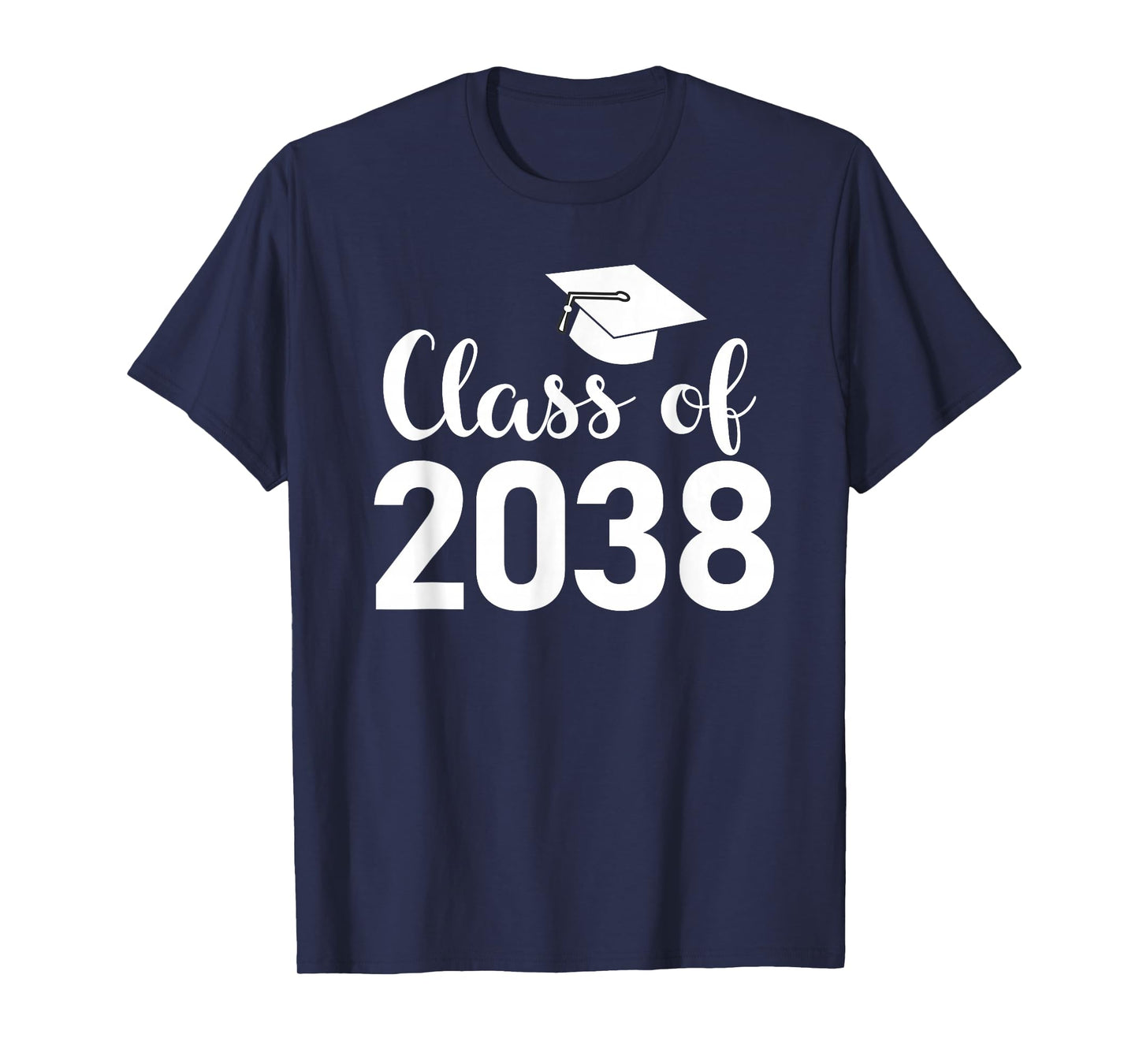 Class of 2038 Grow With Me - Handprints Go on the Back T-Shirt