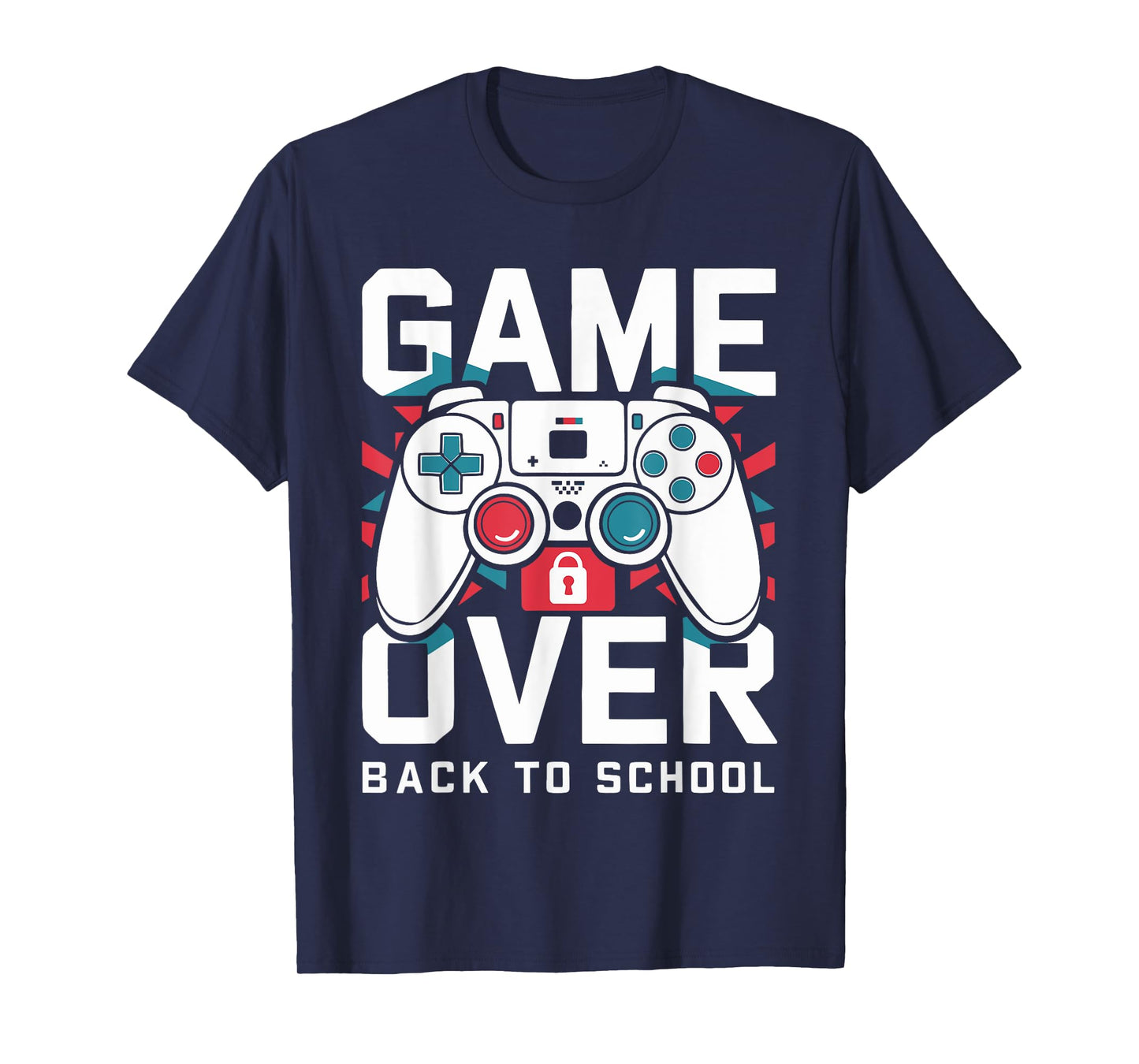 Game Over Back To School Shirt First Day Of School Boy Girl T-Shirt