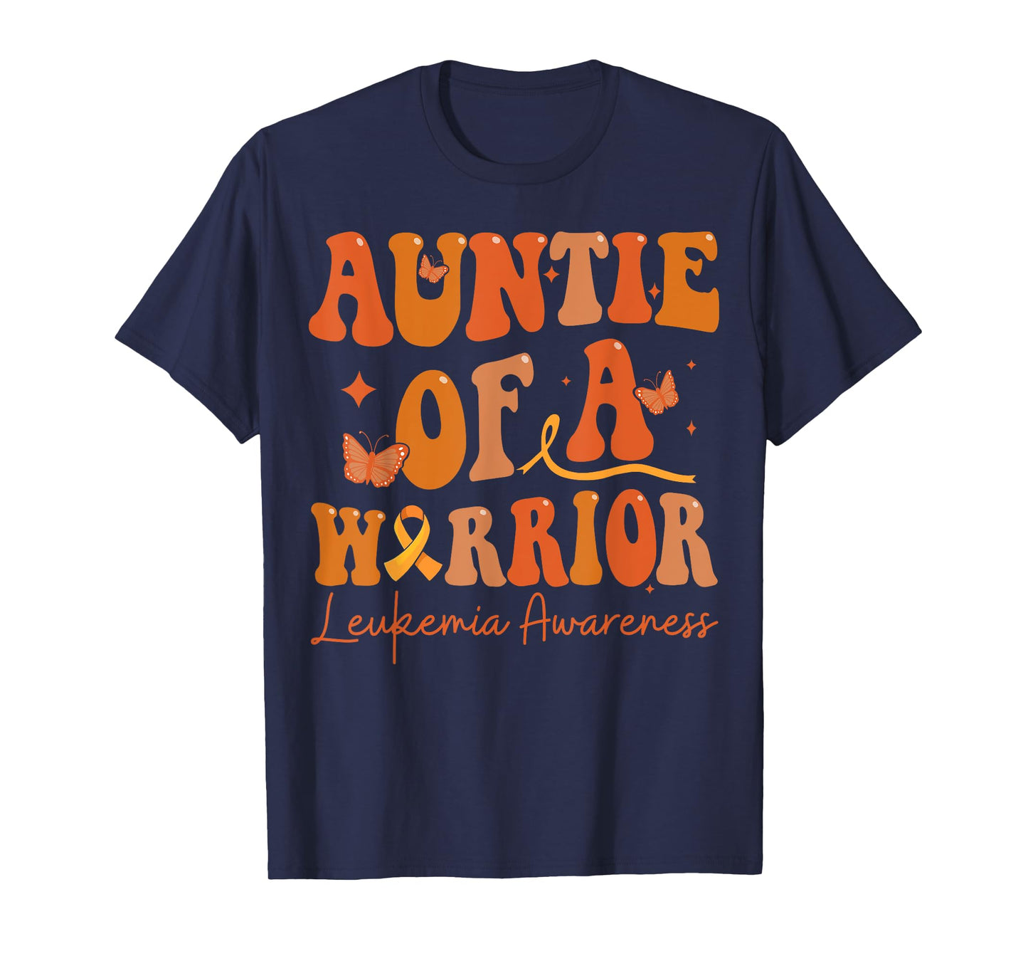 Auntie Of A Warrior Leukemia Awareness Family Matching T-Shirt