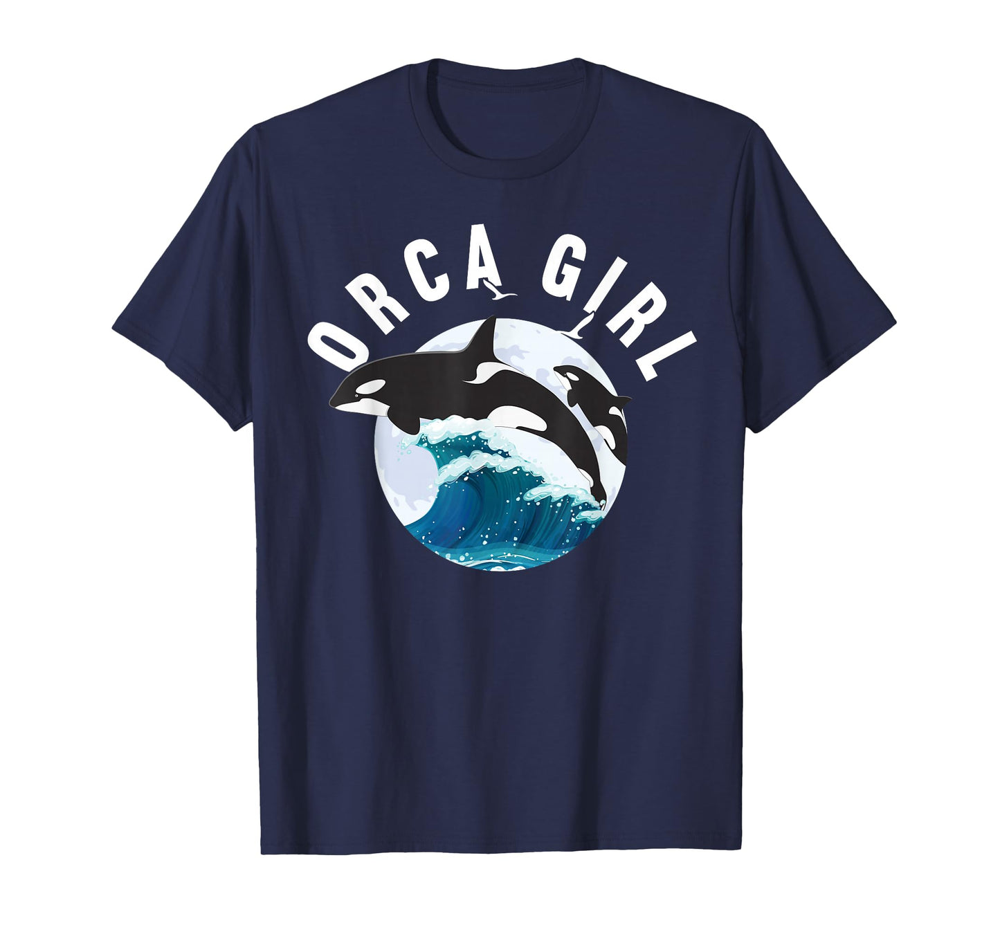 Orca Girl Wild Whale Family Sea Animal Wildlife Boys & Girls T-Shirt