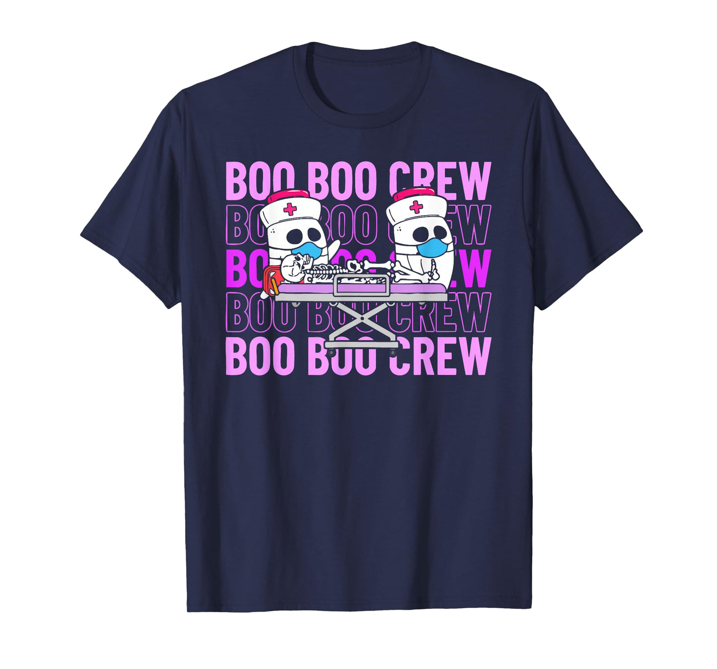 Boo Boo Crew Halloween Nurse Skeleton T-Shirt