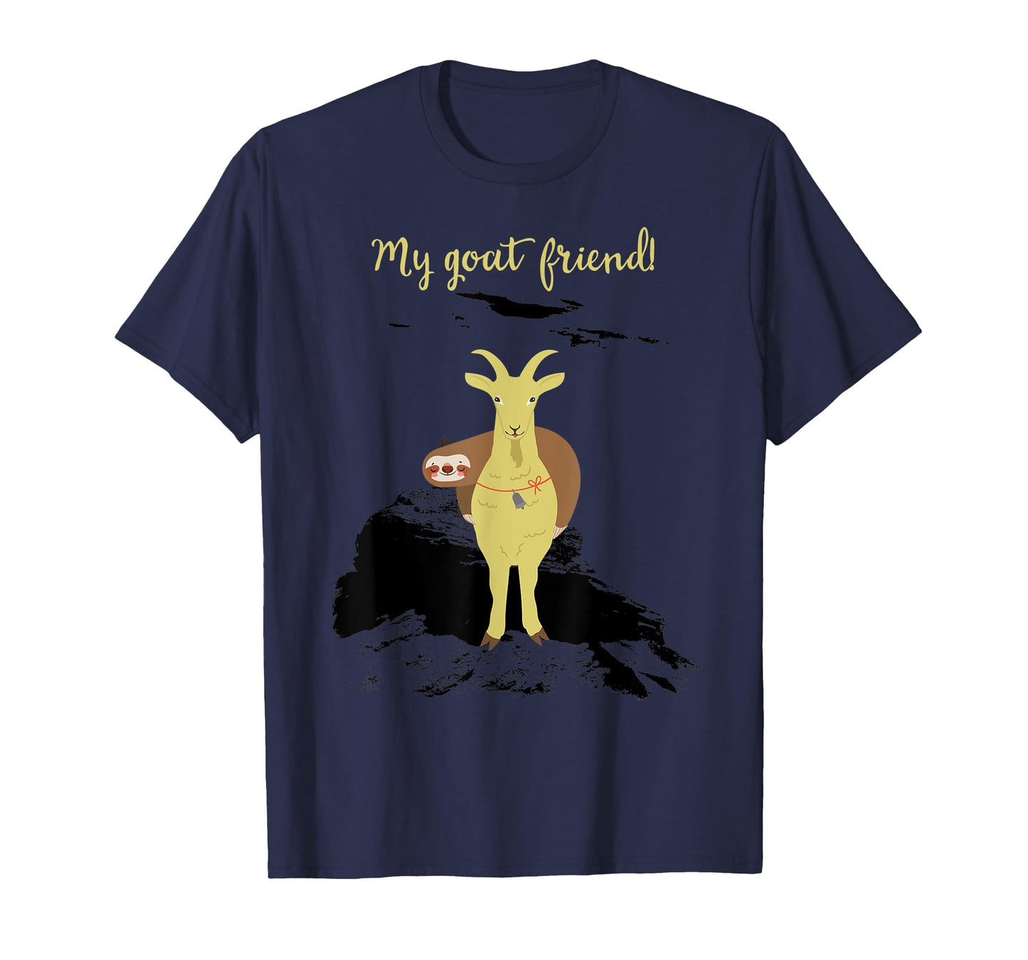 Funny My Goat Friend Sloth Lovers Goat Lovers T-Shirt