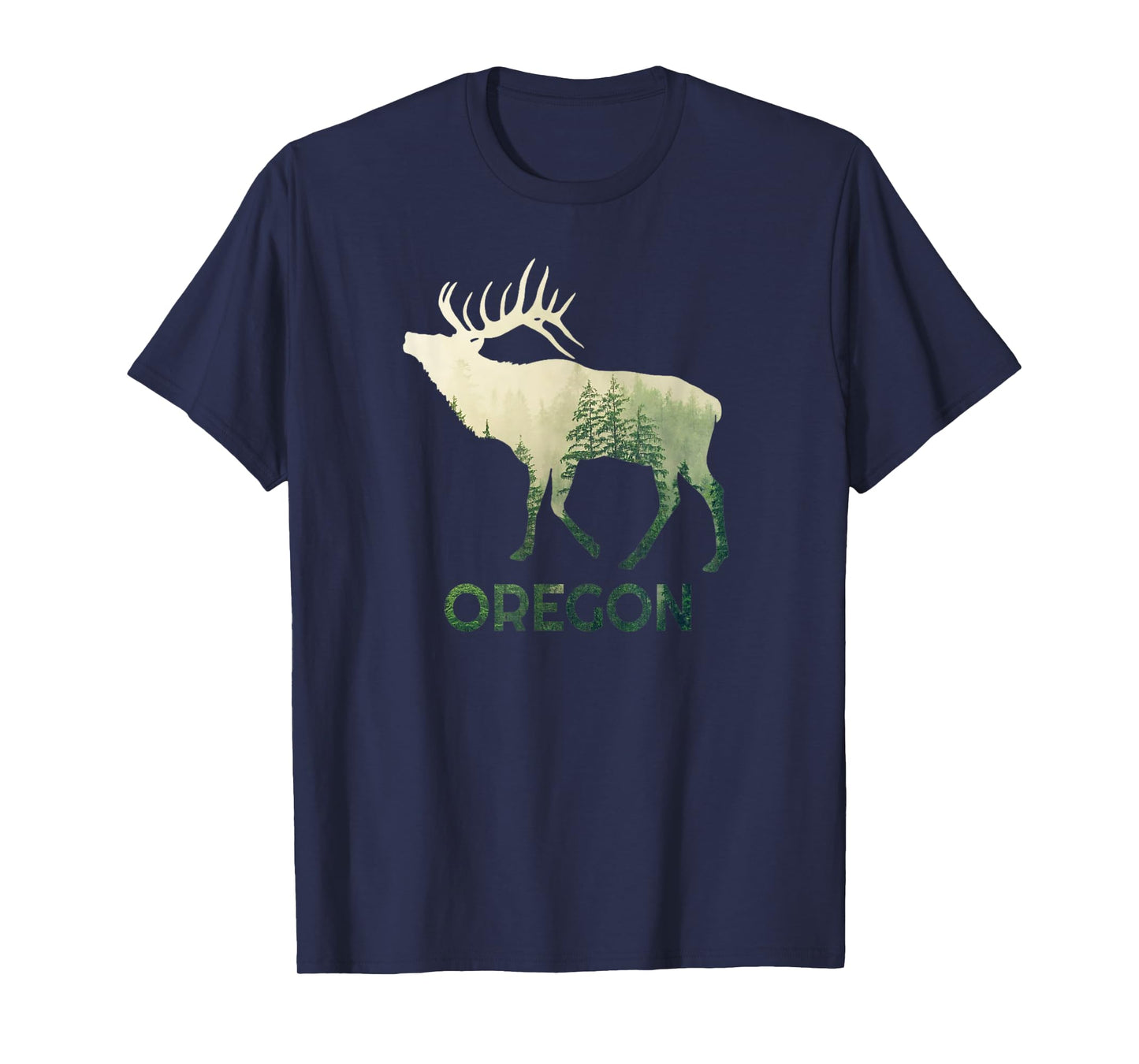 Oregon Pride Elk Forest Wildlife Nature Mountain Proud T-Shirt