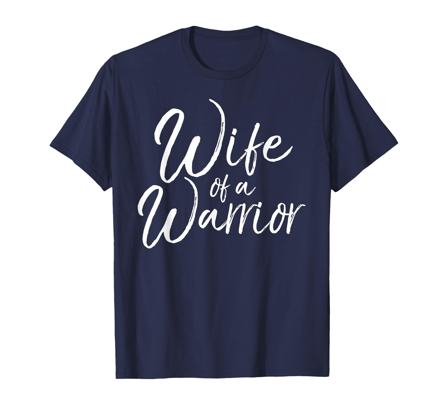 Husband Cancer Support Gift for Women Cute Wife of a Warrior T-Shirt