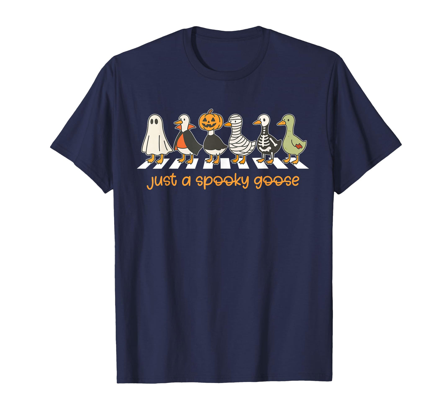 Just A Spooky Goose Halloween Silly Goose Funny Halloween T-Shirt