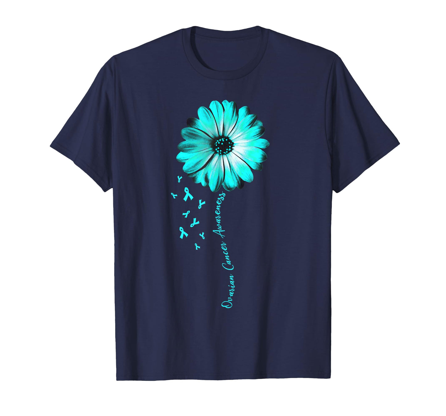 Daisy Flower Ovarian Cancer Awareness Gifts T-Shirt