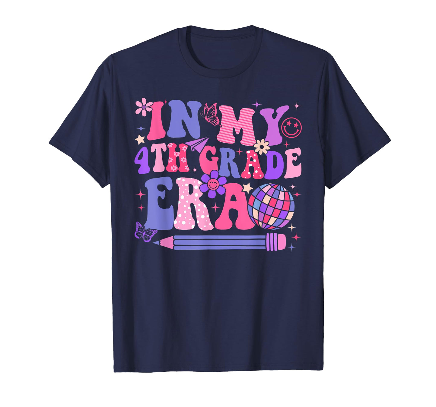 In My 4th Fourth Grade Era Back To School Teacher Women Girl T-Shirt