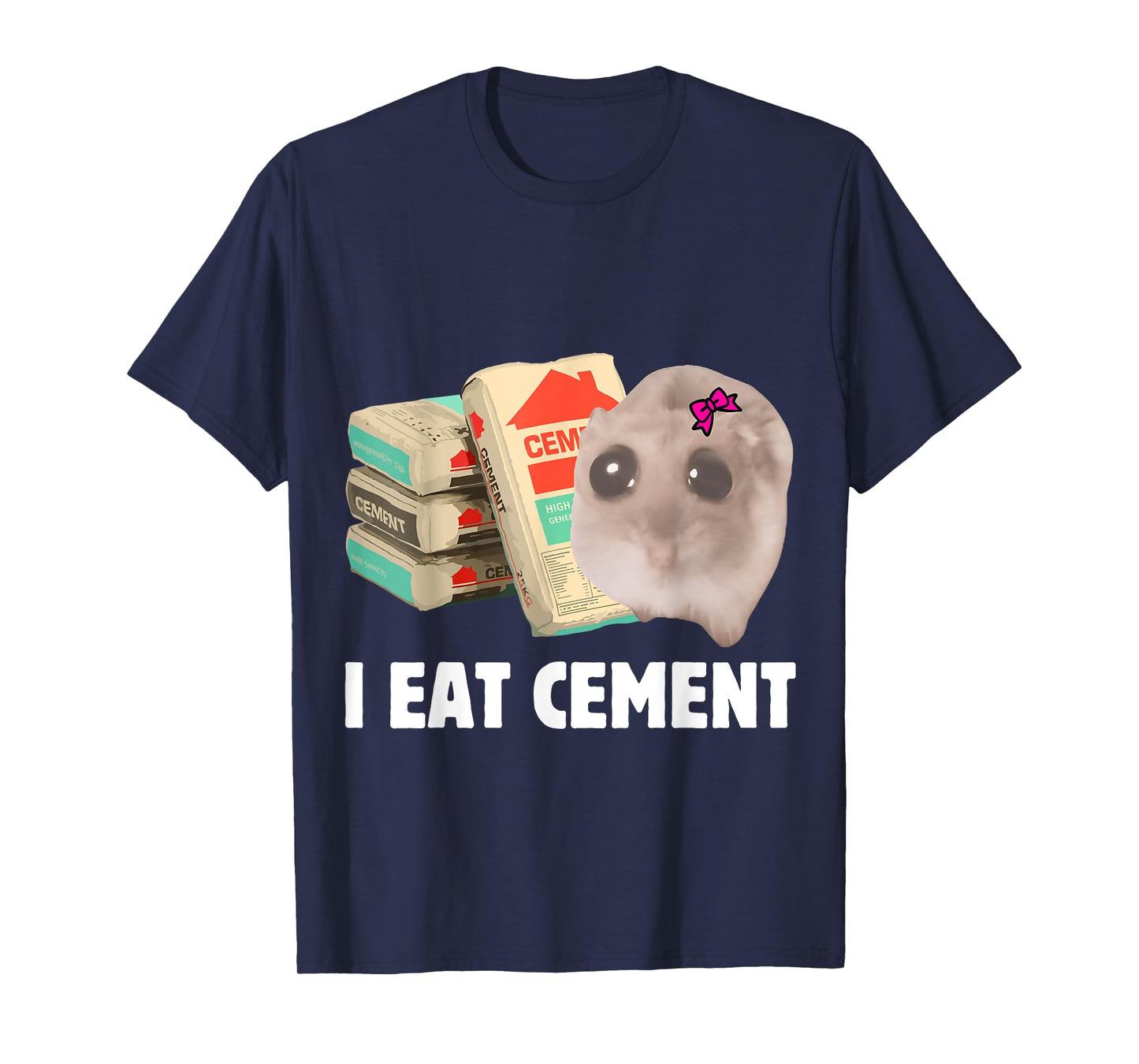 I Eat Cement Sad Hamster Meme Internet Memes Funny Memes Kid T-Shirt