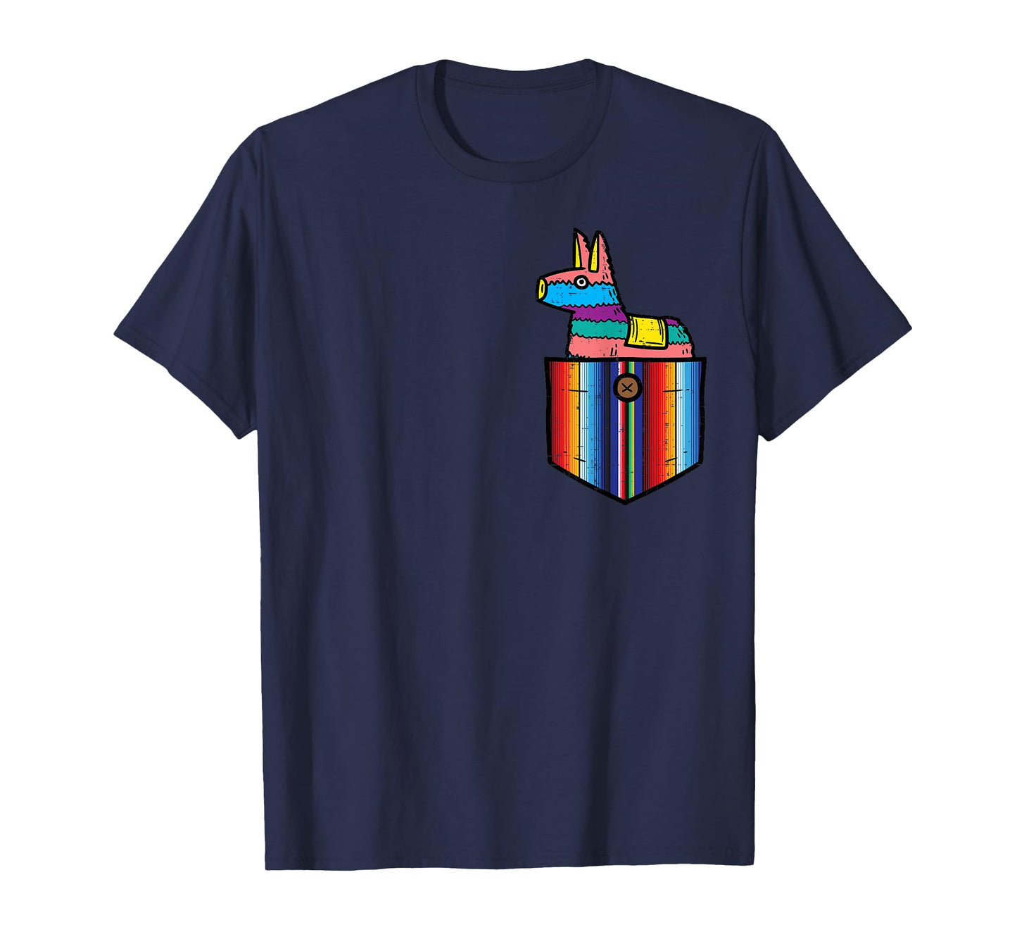 Pocket Pinata Serape Cinco De Mayo Mexican Fiesta Party Kids T-Shirt