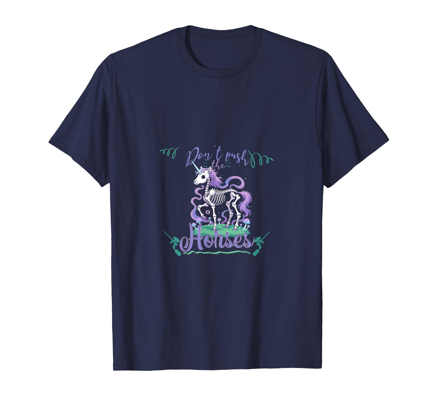 Skeleton Unicorn Paintball Halloween & Day of Dead T-Shirt