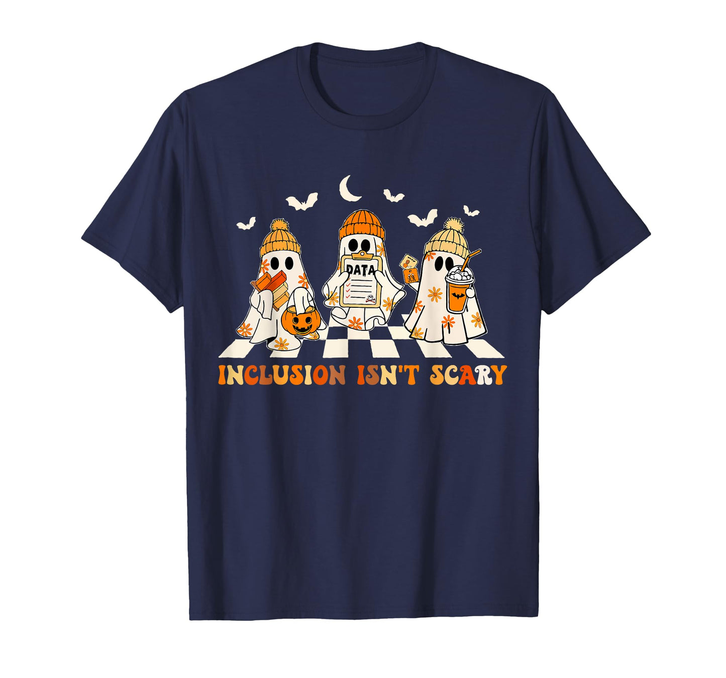Funny Sped Teacher Halloween Ghost Inclusion Isn't Scary T-Shirt