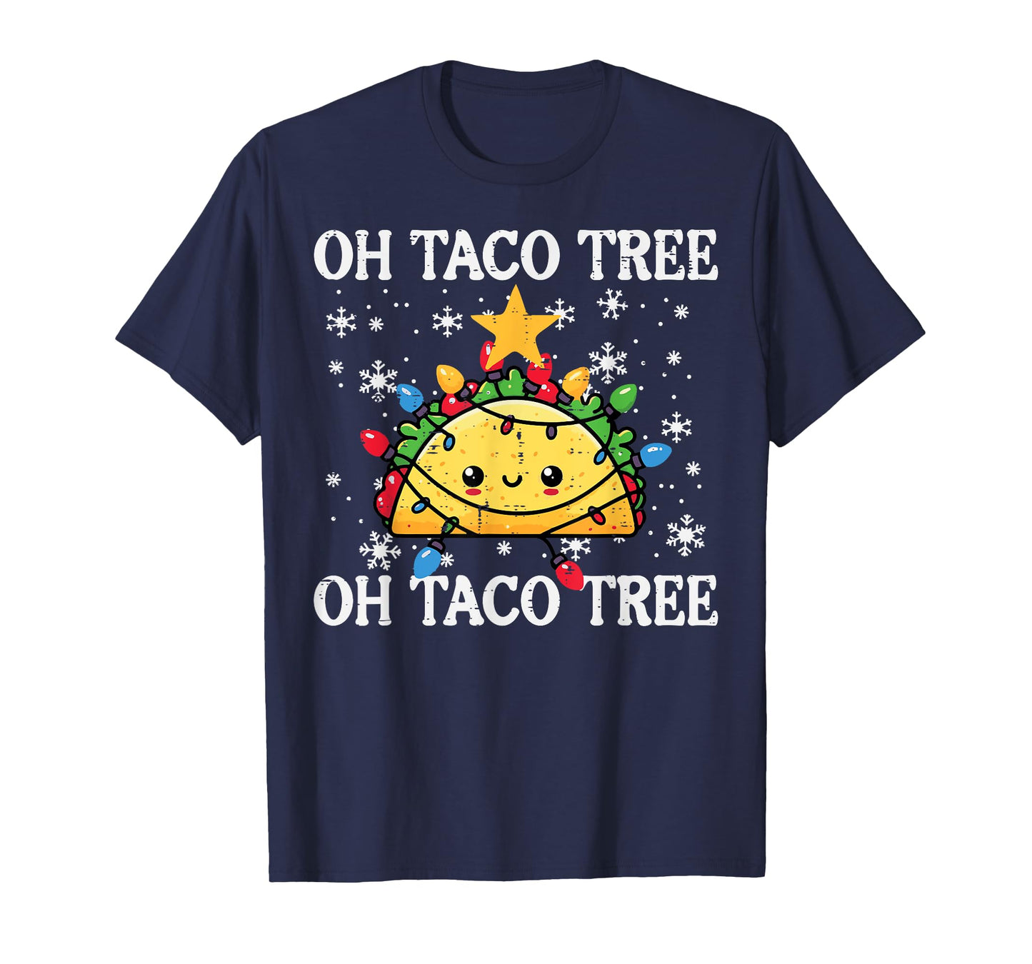 Christmas Oh Taco Tree Xmas Mexican Food Men Women Boys Kids T-Shirt