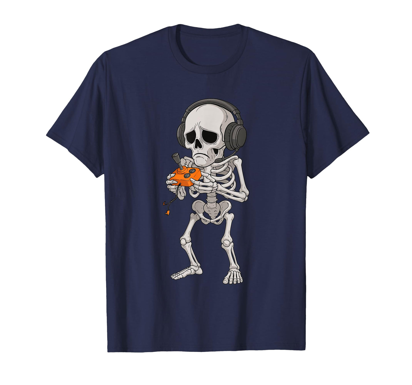 Halloween Skeleton Gamer Video Gaming Funny Skeleton Gaming T-Shirt