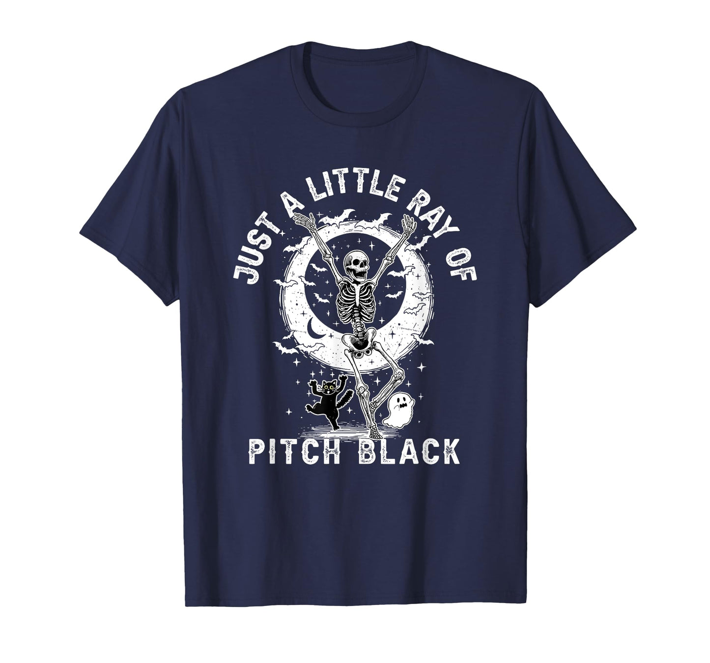 Just A Little Ray of Pitch Black Halloween, Halloween Girly T-Shirt