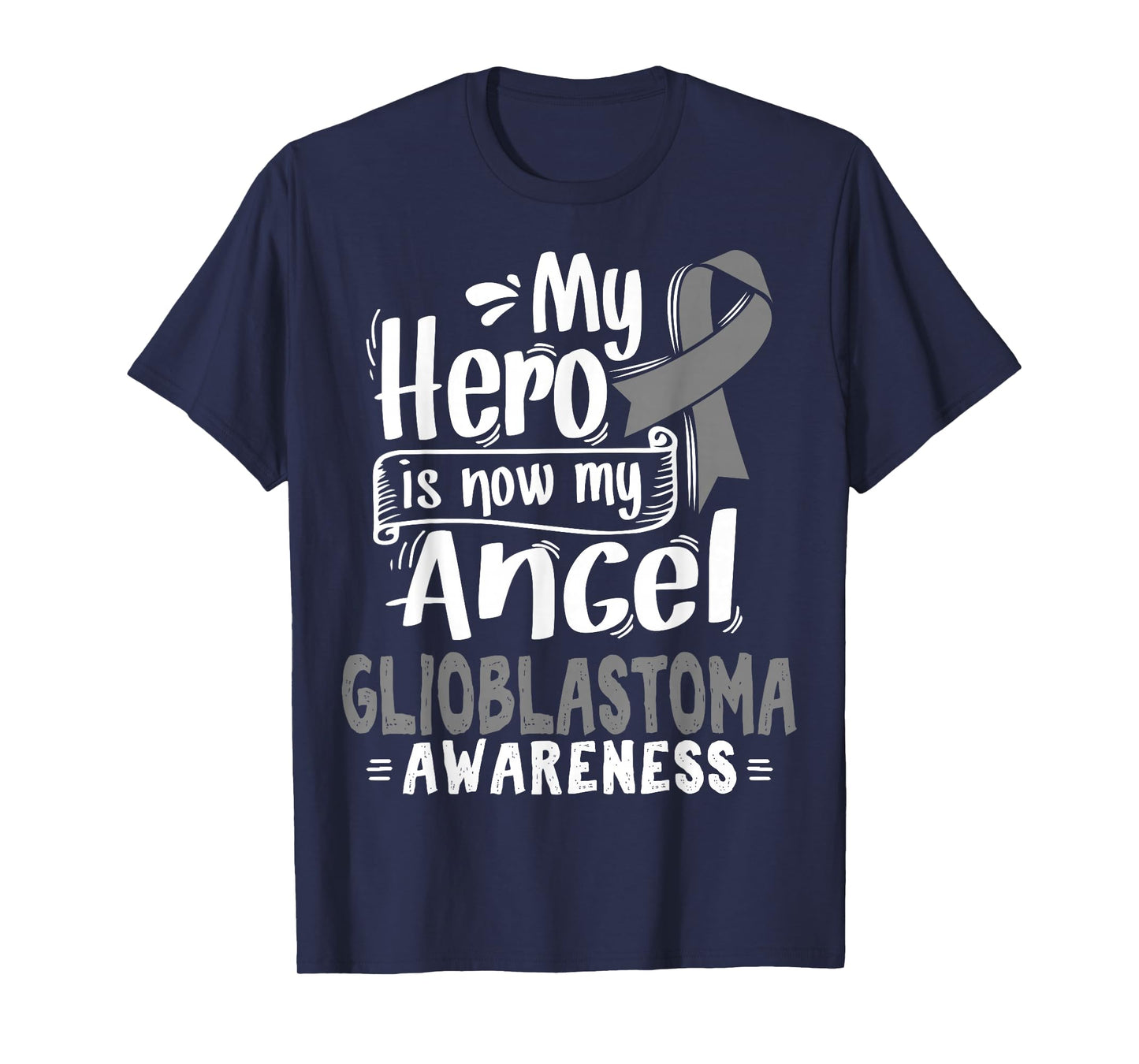 Glioblastoma Multiforme Awareness Tee - Gray Ribbon T-Shirt