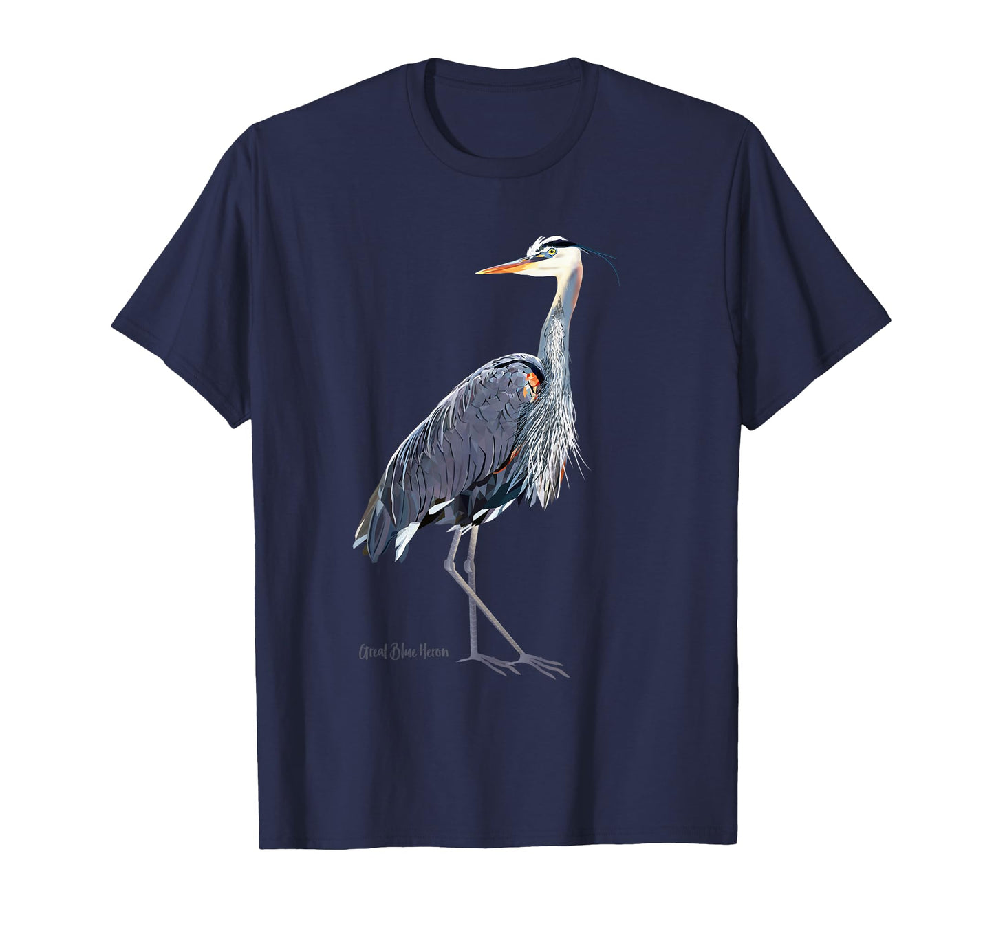 Heron Art Birder Shirt Wildlife Bird Watching T-Shirt