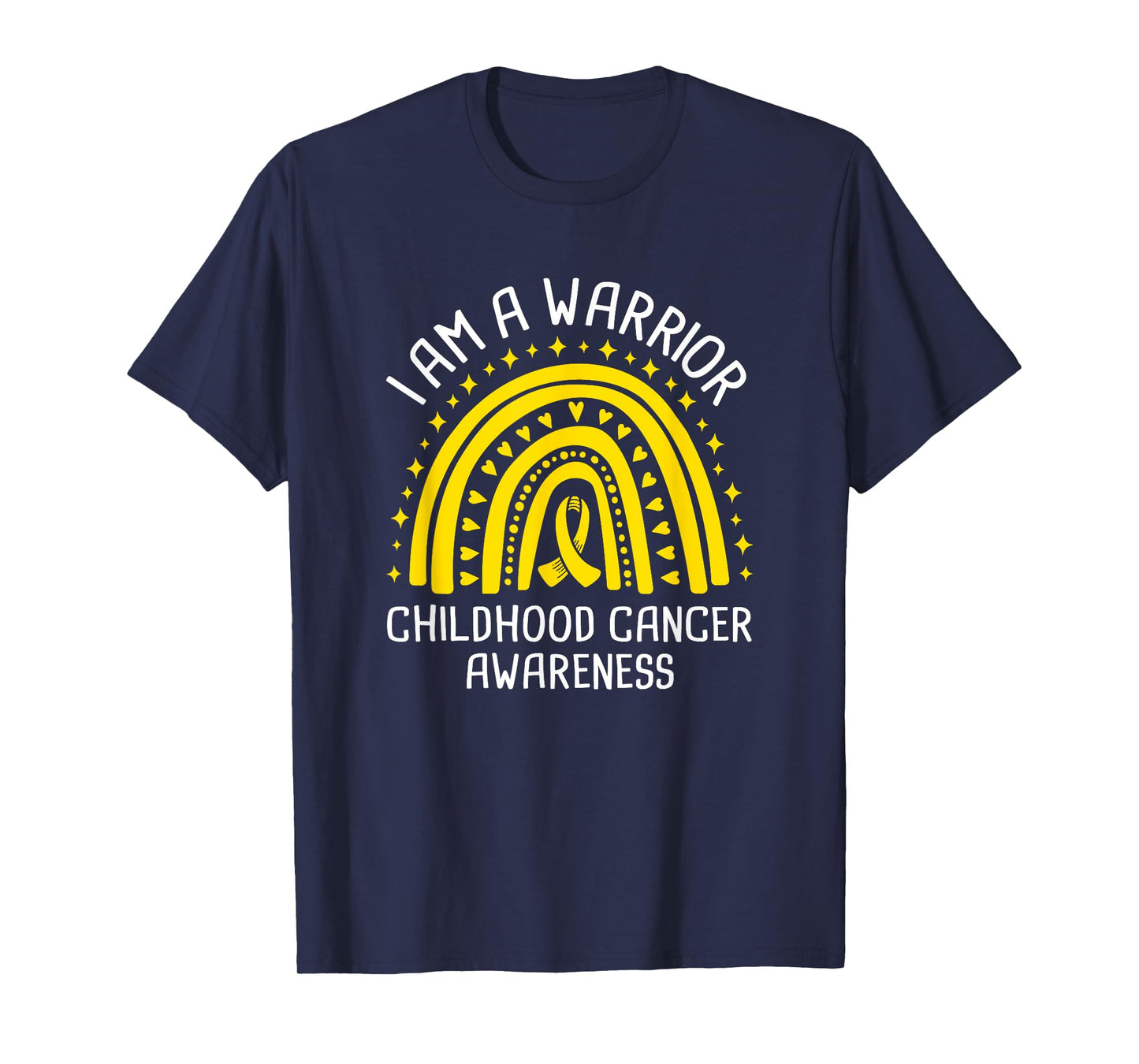 I Am A Warrior Childhood Cancer Awareness T-Shirt