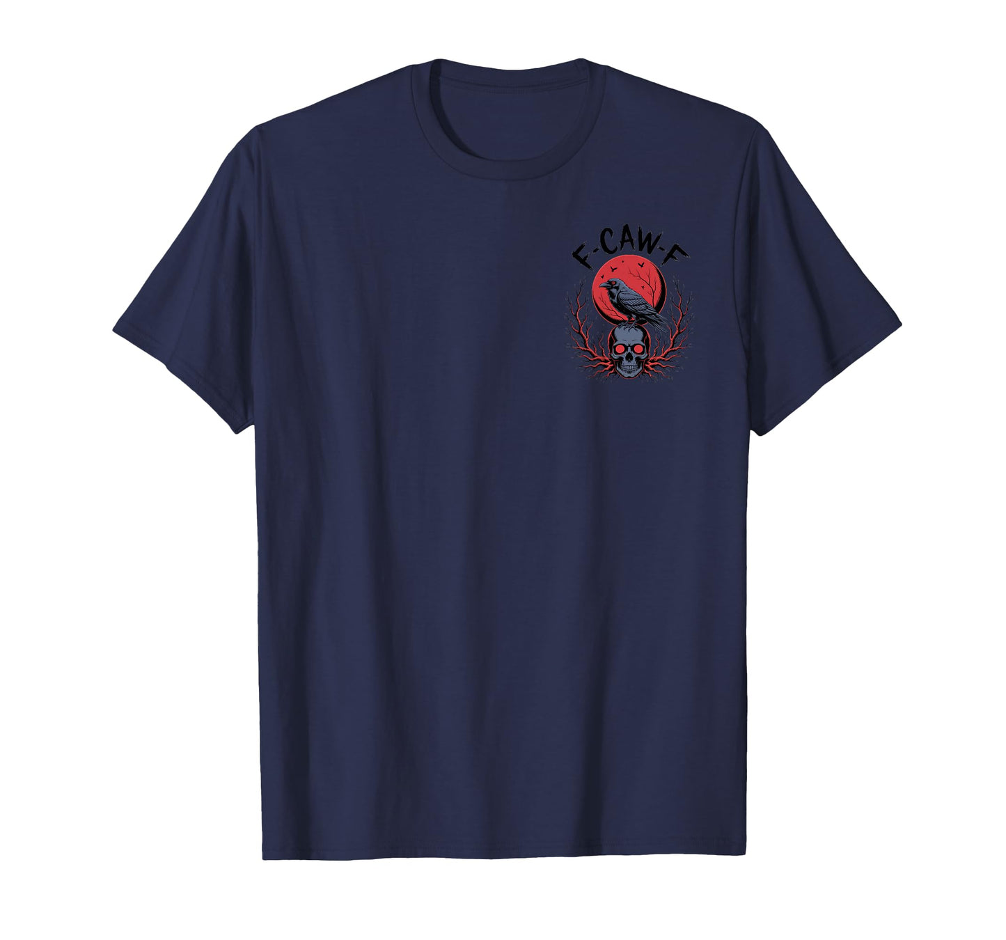 F-CAW-F Funny Raven Lovers Halloween Spooky Vibes Shirt T-Shirt
