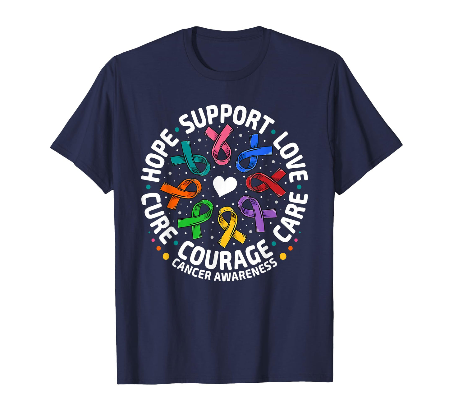 All Cancer Awareness Shirts Support All Ribbons Cancer T-Shirt