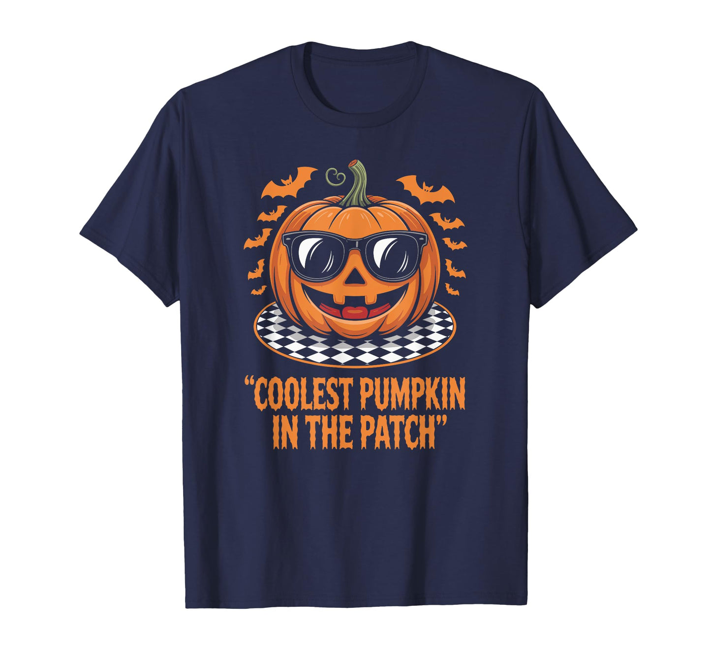 Coolest Pumpkin in The Patch Halloween Boys Girls Kids T-Shirt