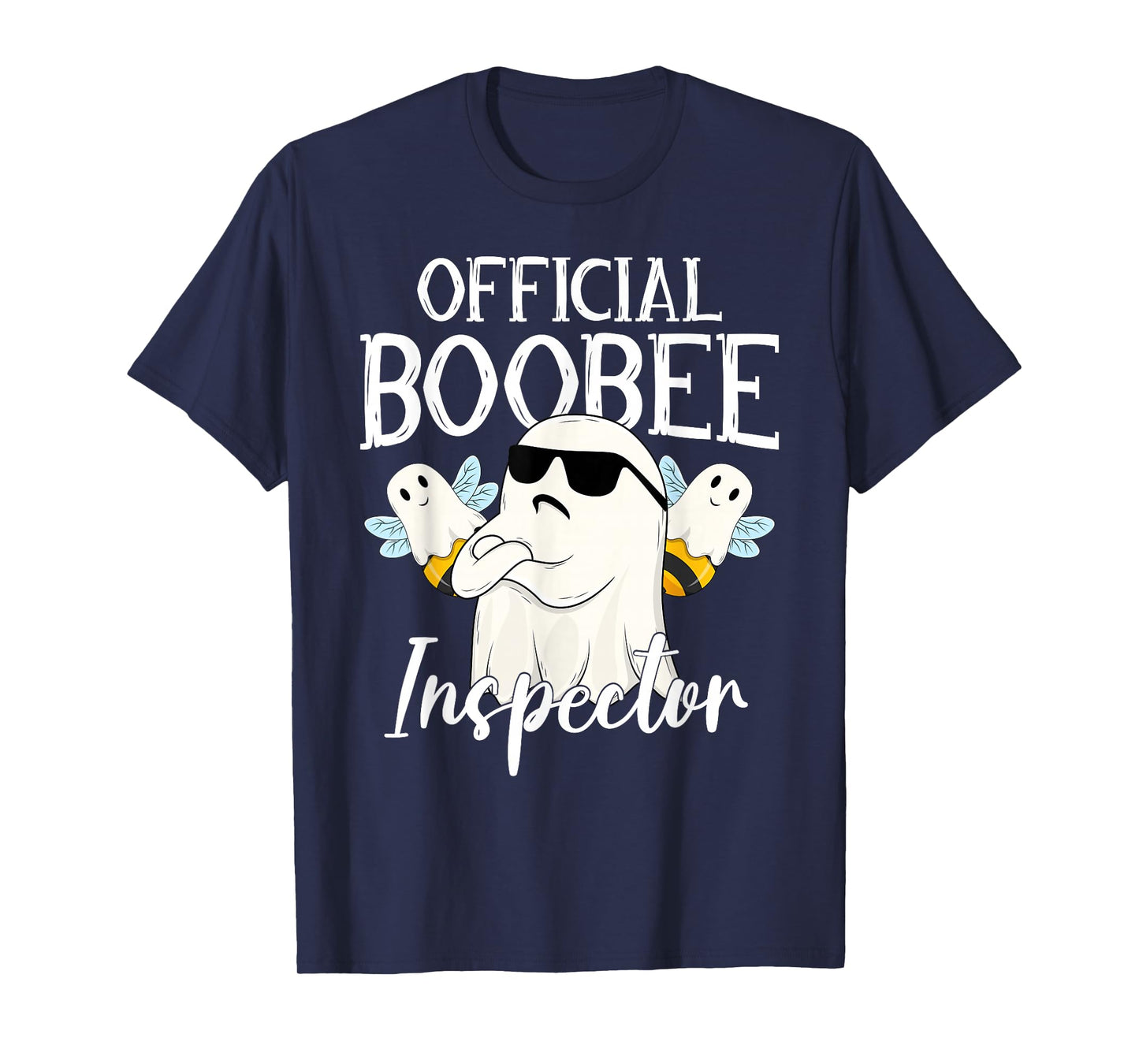 Official Boo Bees Inspector Funny Angry Ghost Halloween T-Shirt