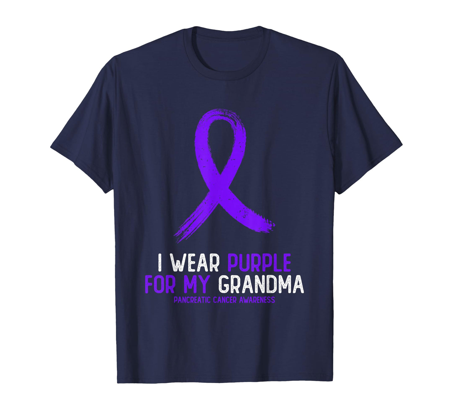 I Wear Purple For My Grandma Pancreatic Cancer Awareness T-Shirt