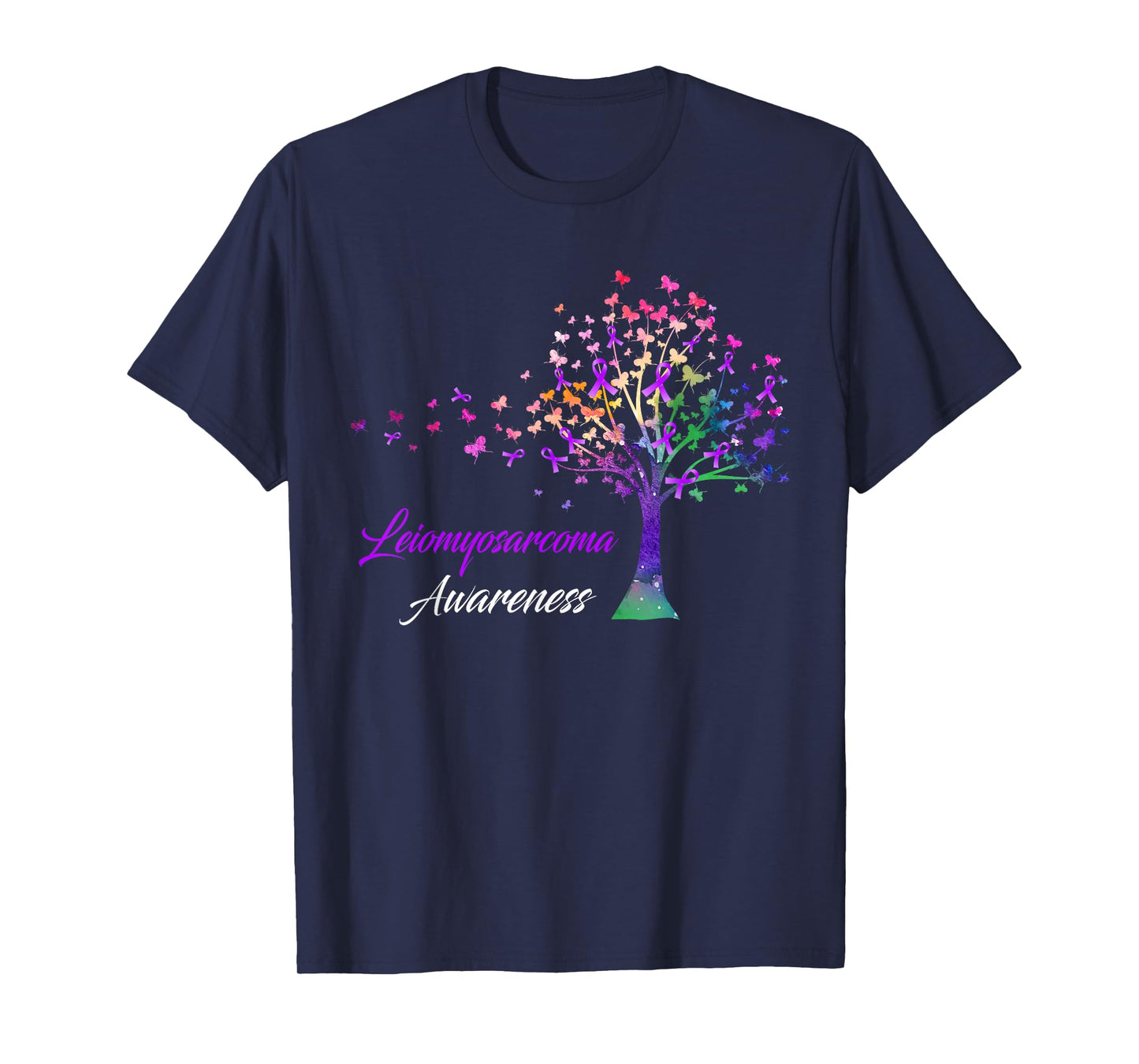 Tree Ribbon Leiomyosarcoma Awareness T-Shirt