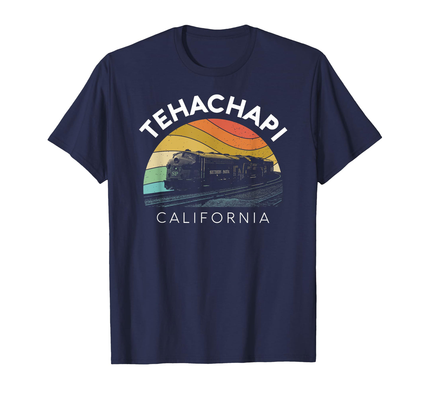 Tehachapi California Mountains Retro Railroad Loop Kern Camp T-Shirt