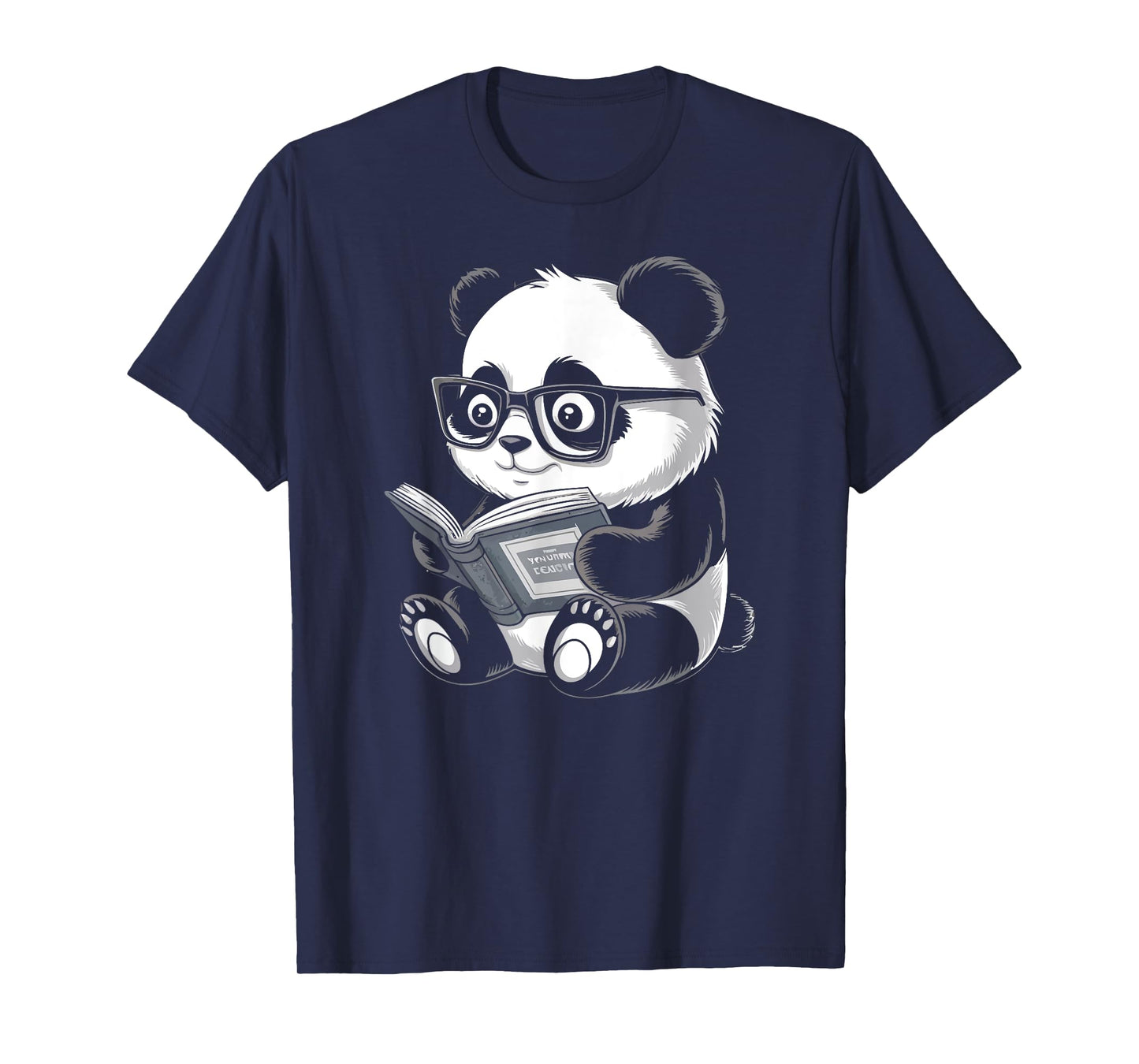 Kawaii Panda Reading Book Cute Bookworm Lover Present T-Shirt