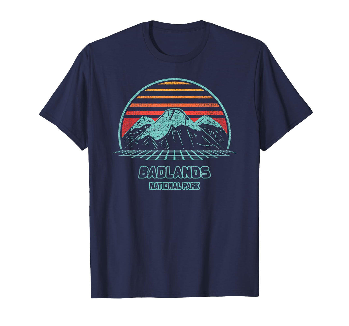 Badlands National Park Retro Hiking Vintage 80s Style T-Shirt
