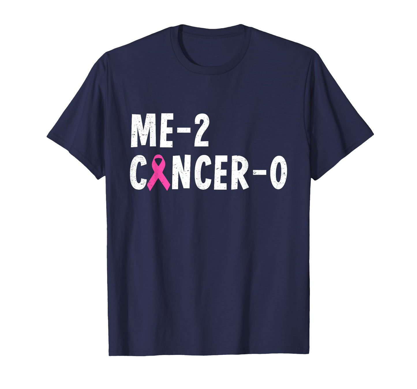 Me 2 Cancer 0 Pink Ribbon Breast Cancer Awareness T-Shirt