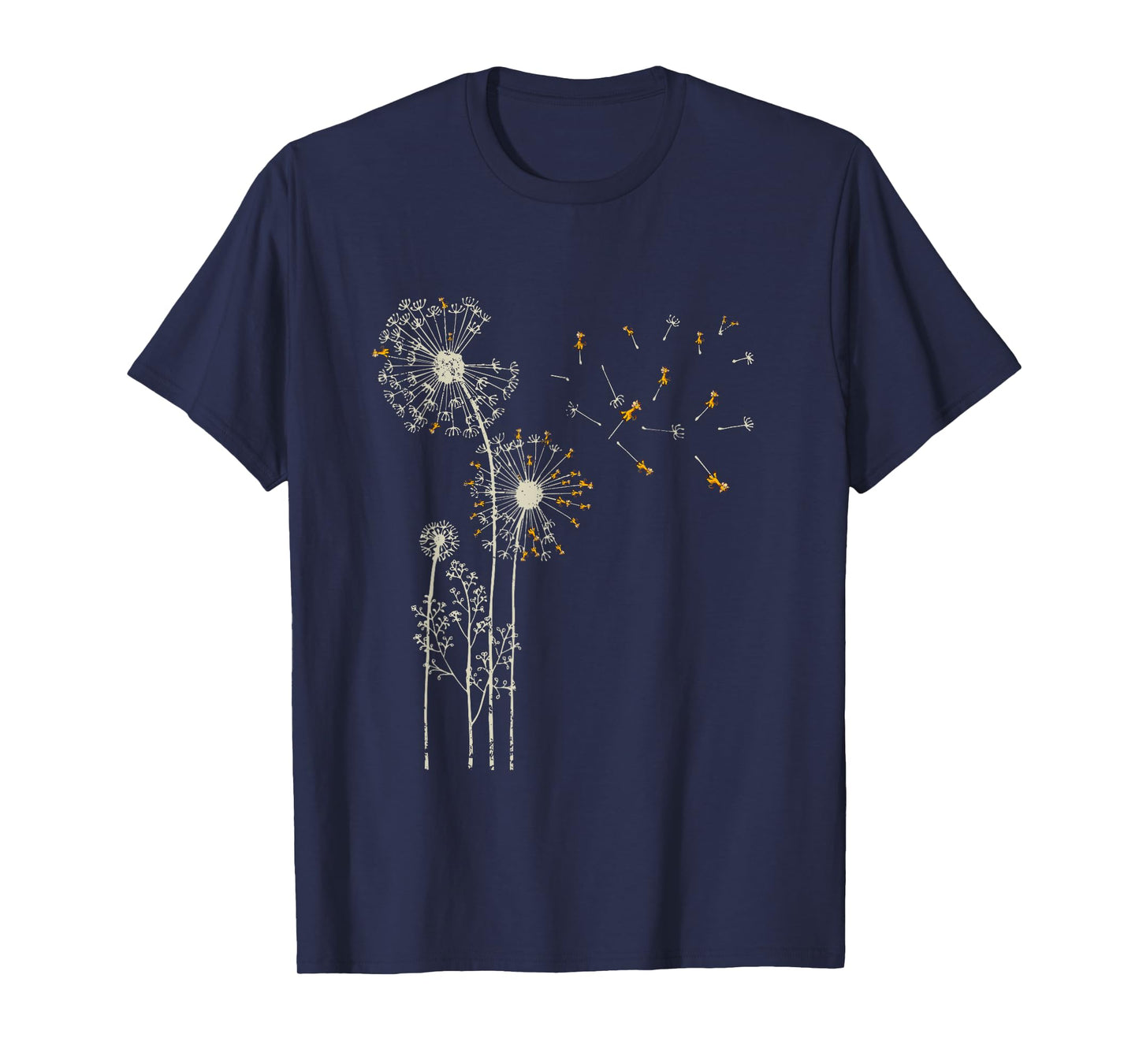 Animal Lover Zoo Keeper Gift Idea Giraffe Dandelion T-Shirt