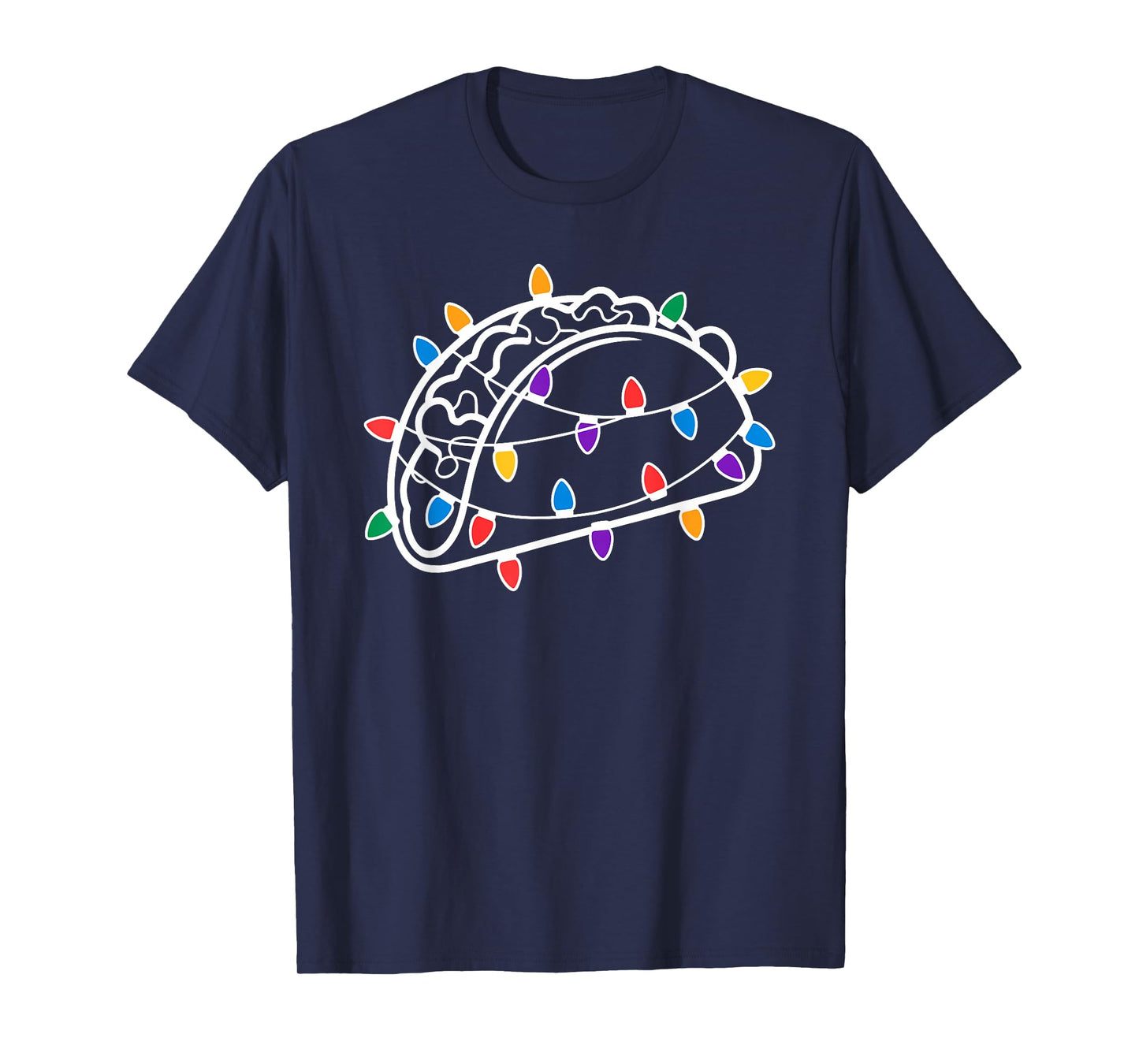 Christmas Lights Taco Mexican Food Tacos T-Shirt