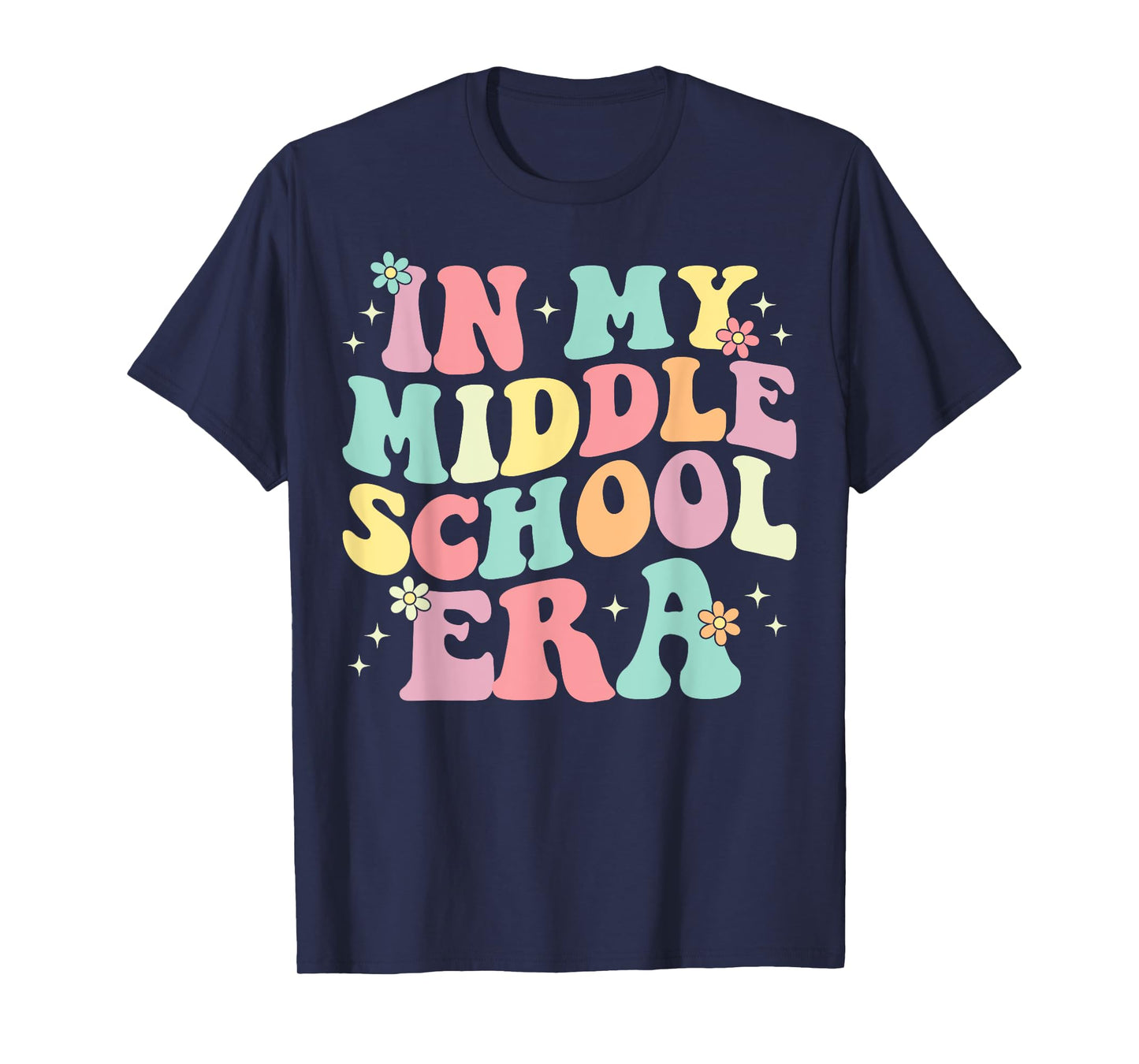 Groovy In My Middle School Era Back To School Teacher T-Shirt