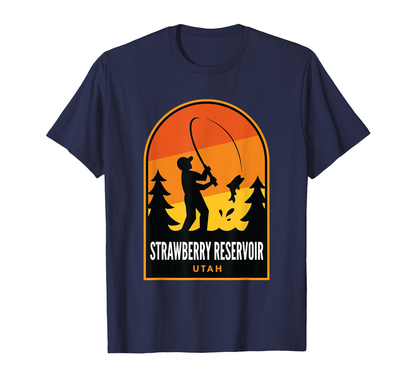Strawberry Reservoir Utah Fishing T-Shirt