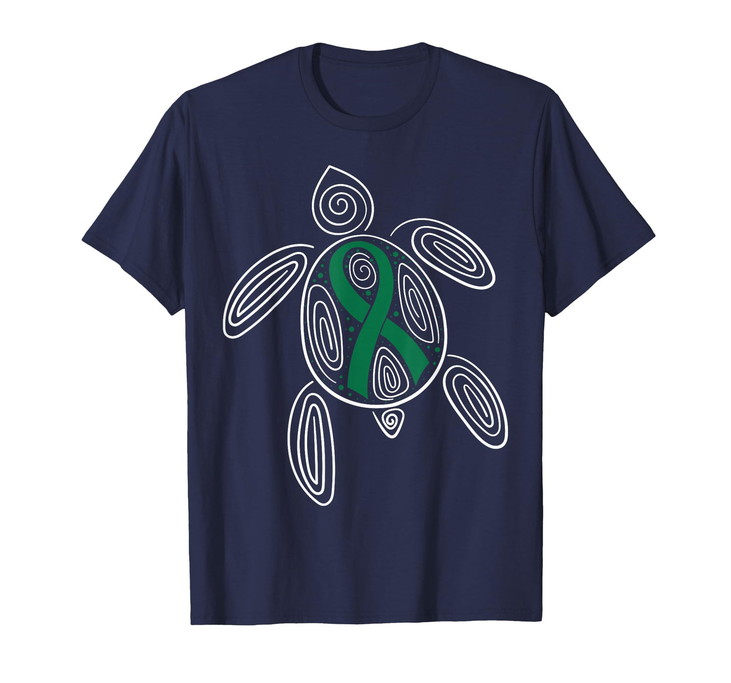 Liver Cancer Awareness Primary Hepatic Green Ribbon Jaundice T-Shirt