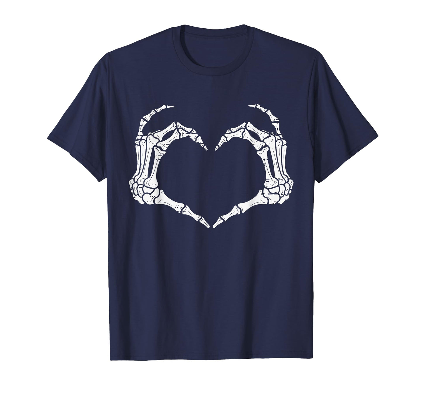 Skeleton Hands Heart Halloween Rock Costume Men Women Kids T-Shirt