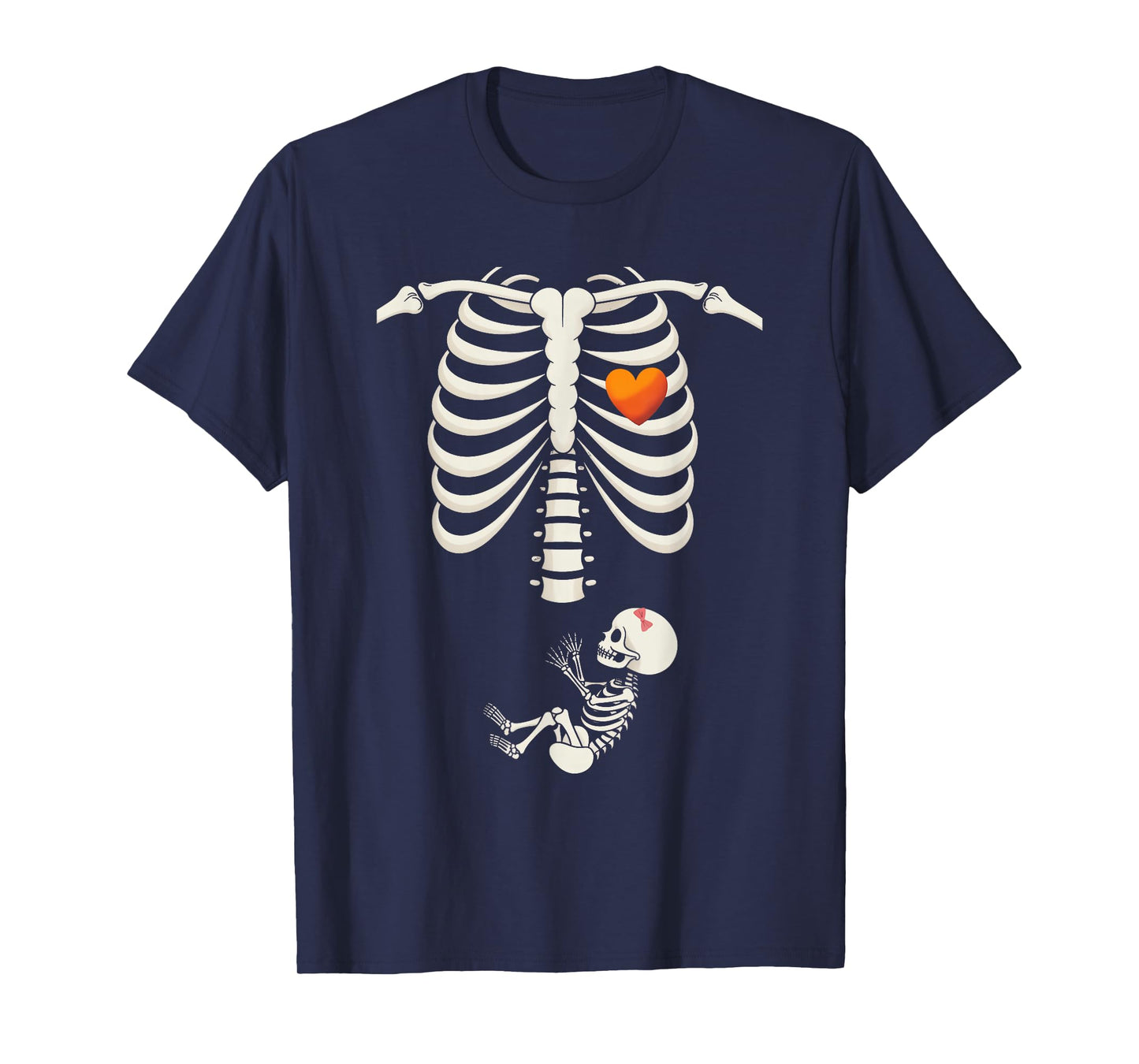 Baby Shower Skeleton Halloween Pregnancy Annoucement Girls T-Shirt