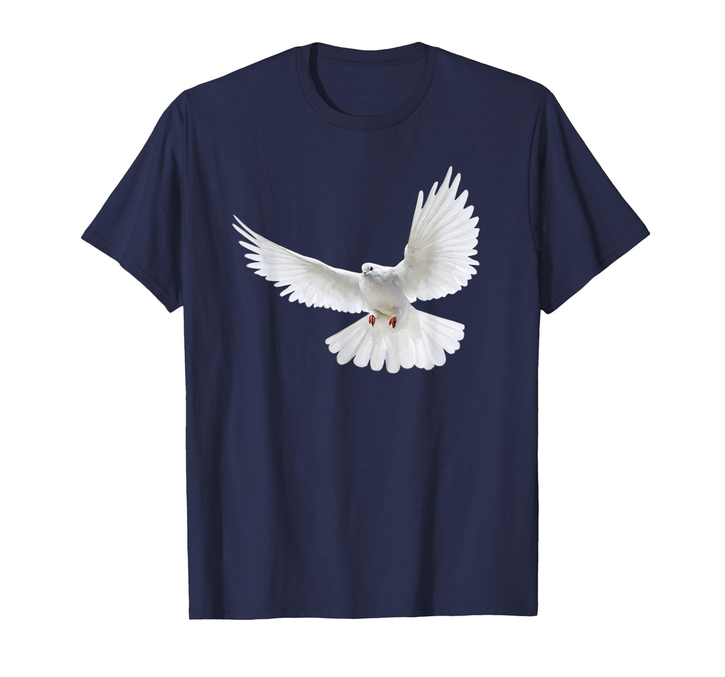 Beautiful Flying Peaceful White Dove Photo Silhouette T-Shirt