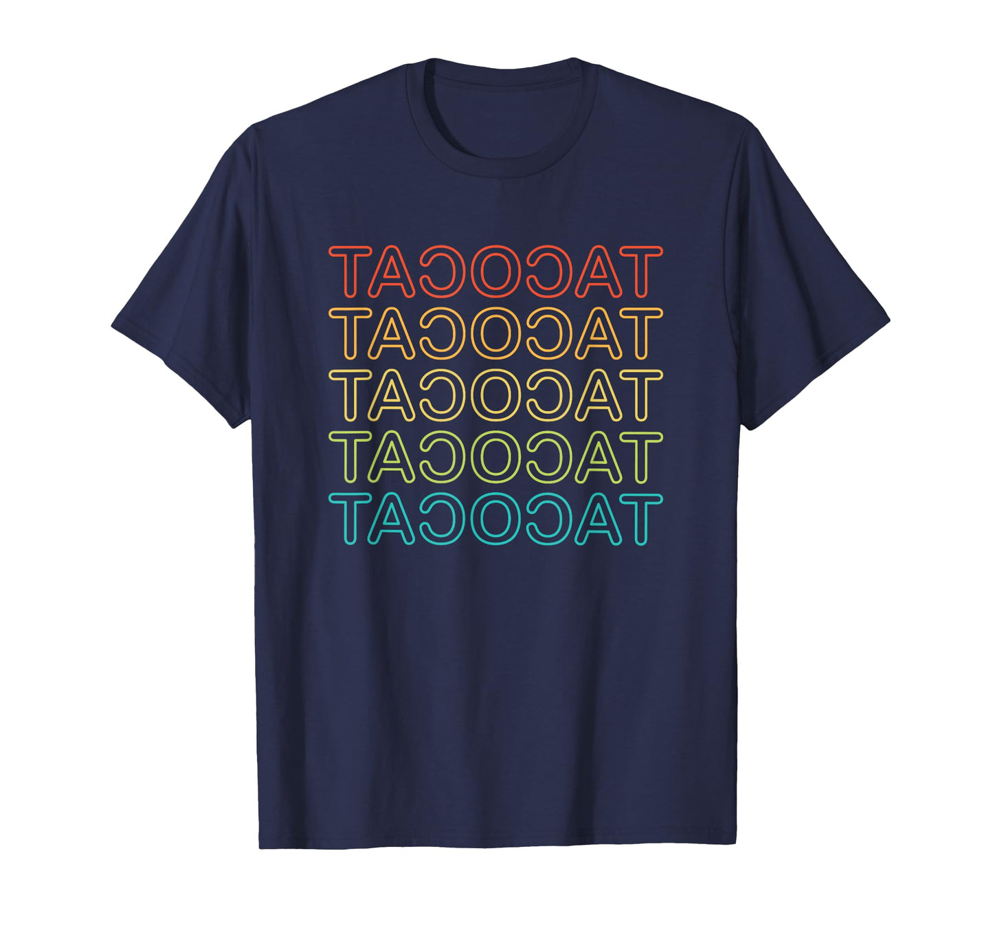 Tacocat Spelled Backwards Shirt Vintage Taco Cat Kids Men T-Shirt