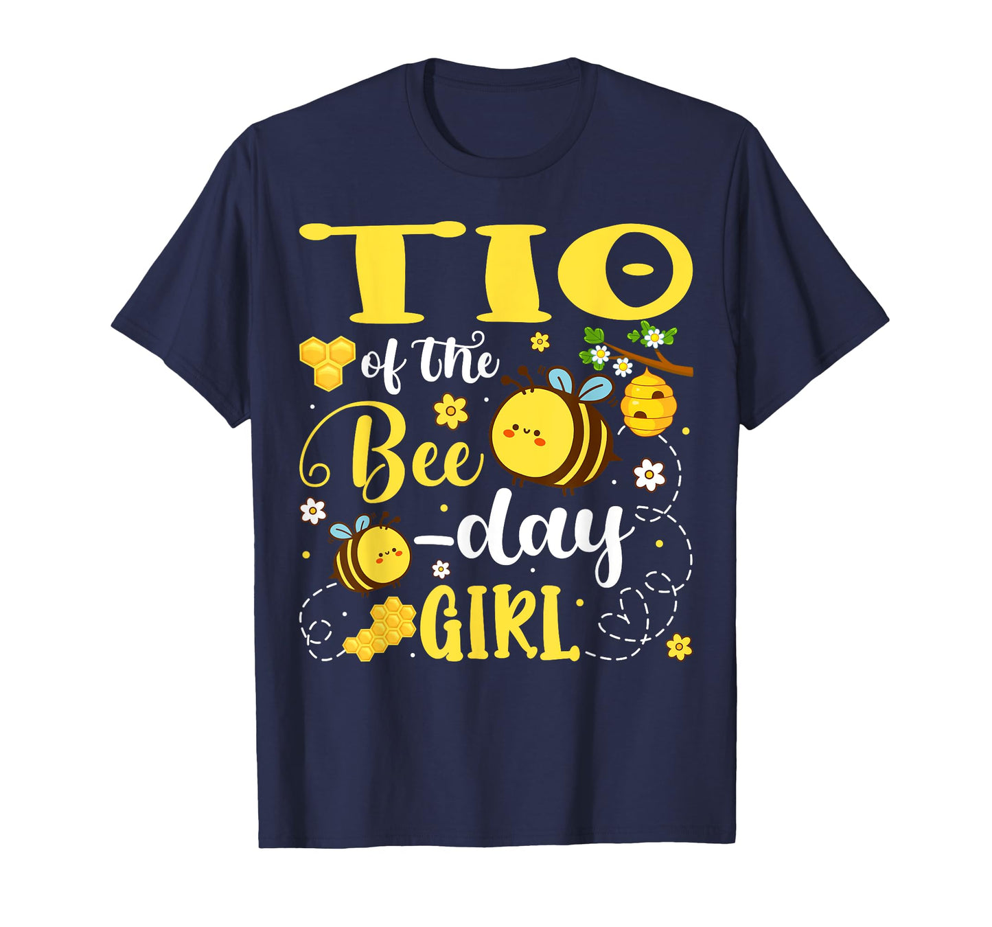 Tio of The Bee-Day Girl Birthday Party Matching Family T-Shirt