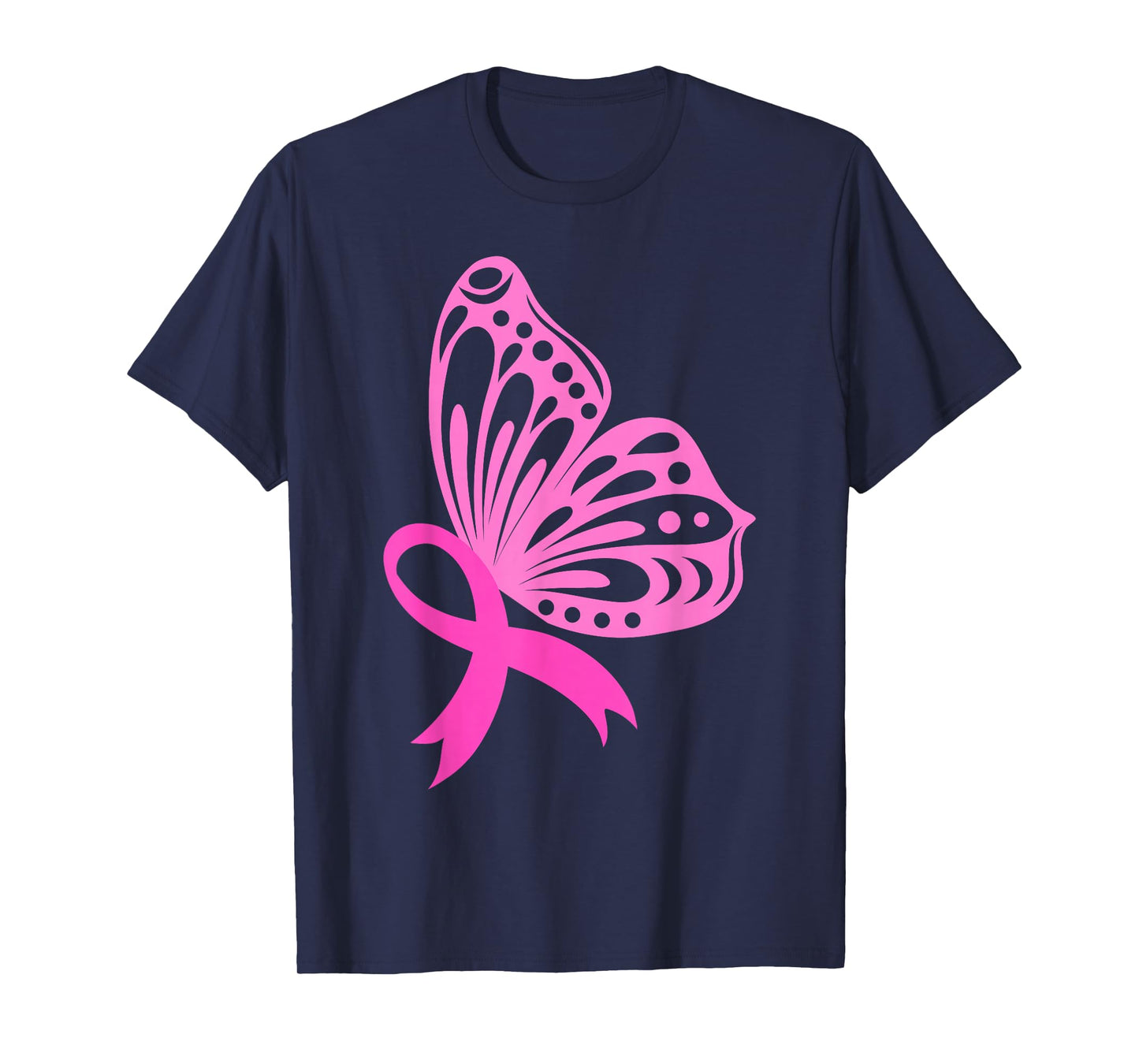 Pink Ribbon Butterfly | Breast Cancer T-Shirt