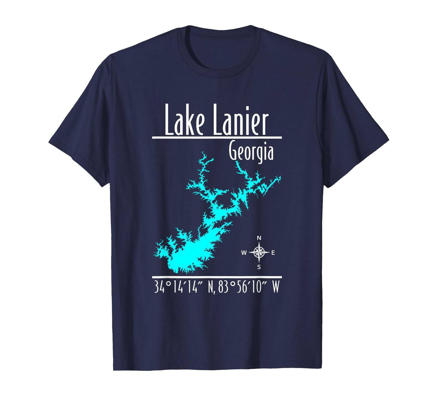 Modern Lake Lanier, Georgia T-Shirt