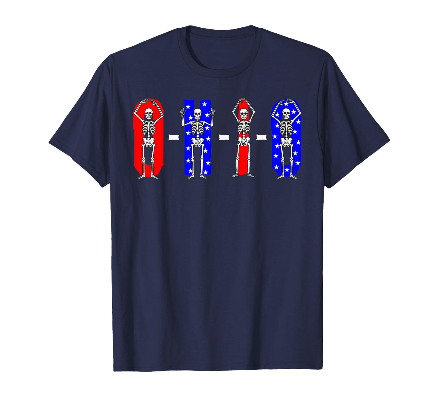 O-H-I-O State Funny Skeletons Vintage Men Women Halloween T-Shirt