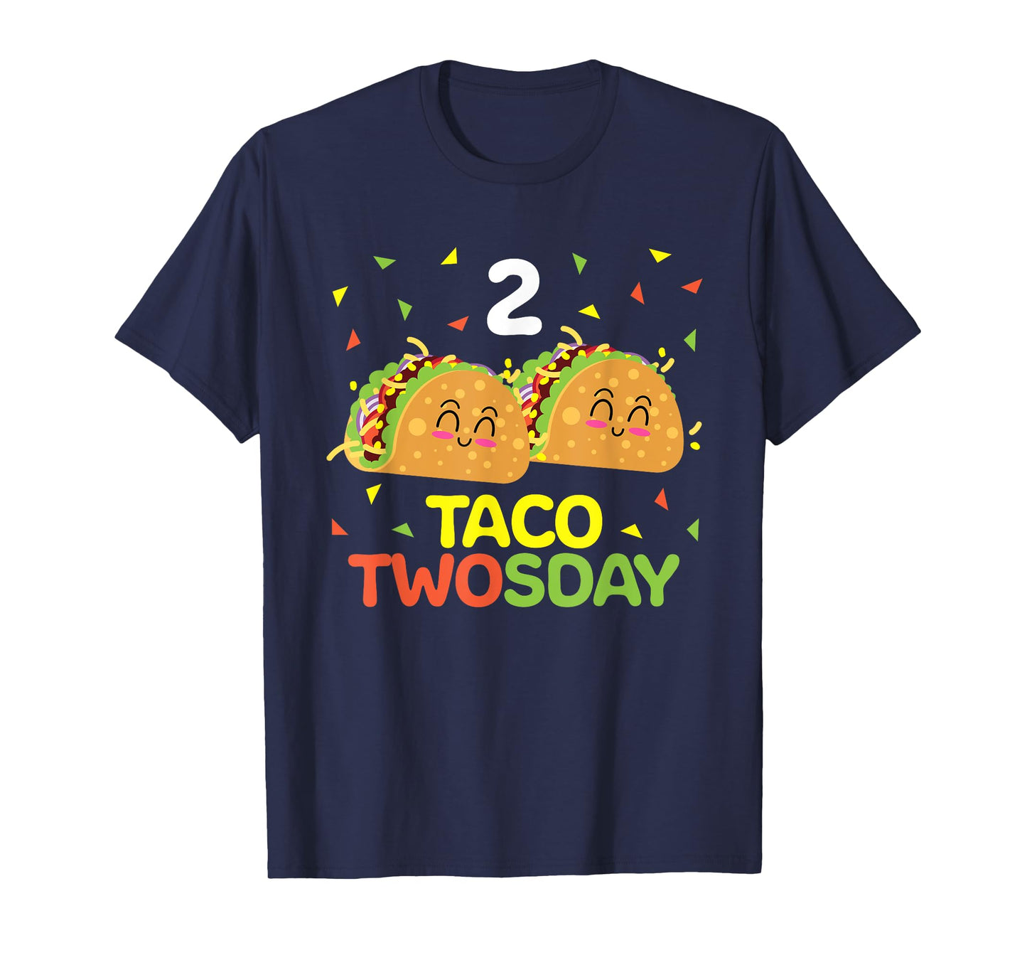 Taco Twosday 2nd Birthday Gifts for Kids Toddler Boy Girl T-Shirt