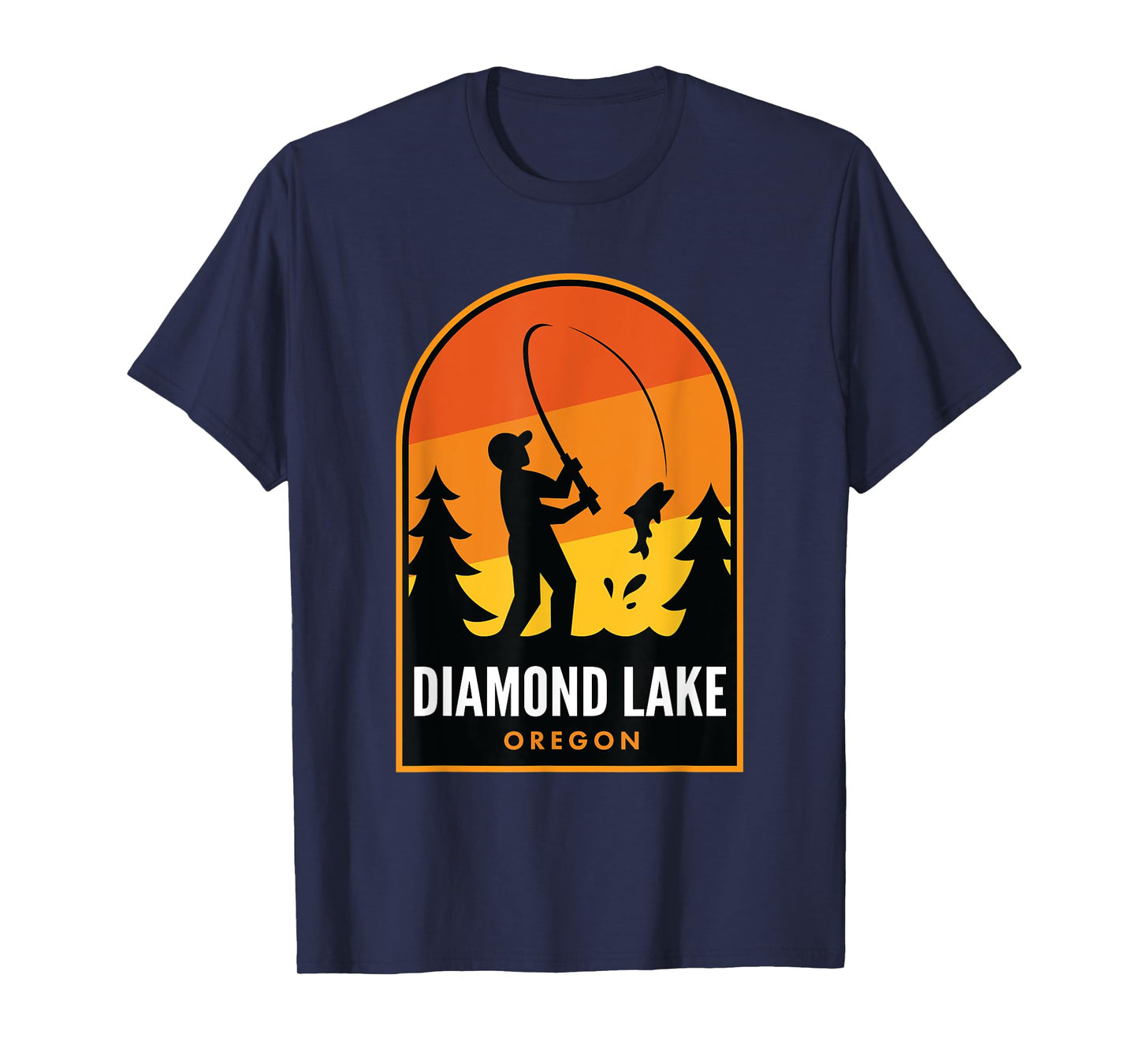 Diamond Lake Oregon Fishing T-Shirt