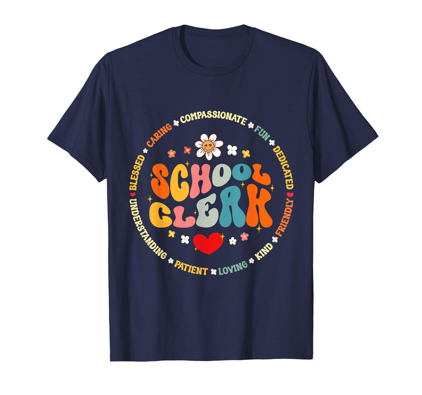 Attendance School Clerk Appreciation Week Back to School T-Shirt